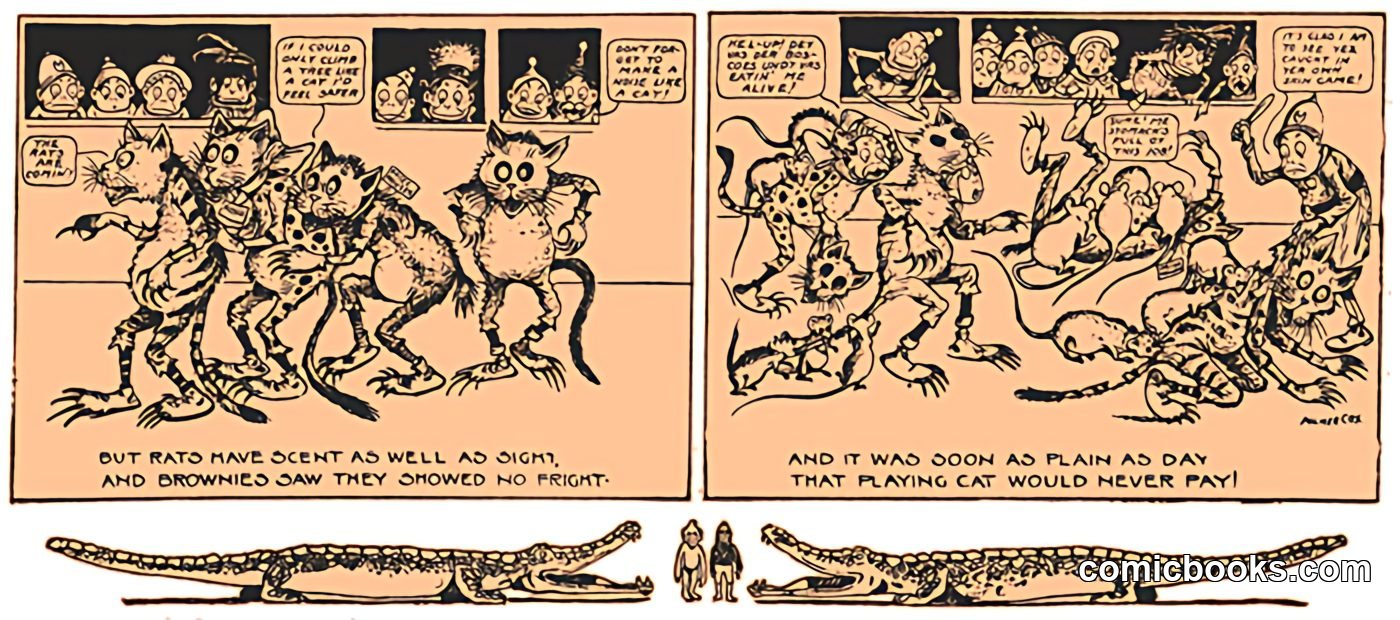 The Brownies Play Cat