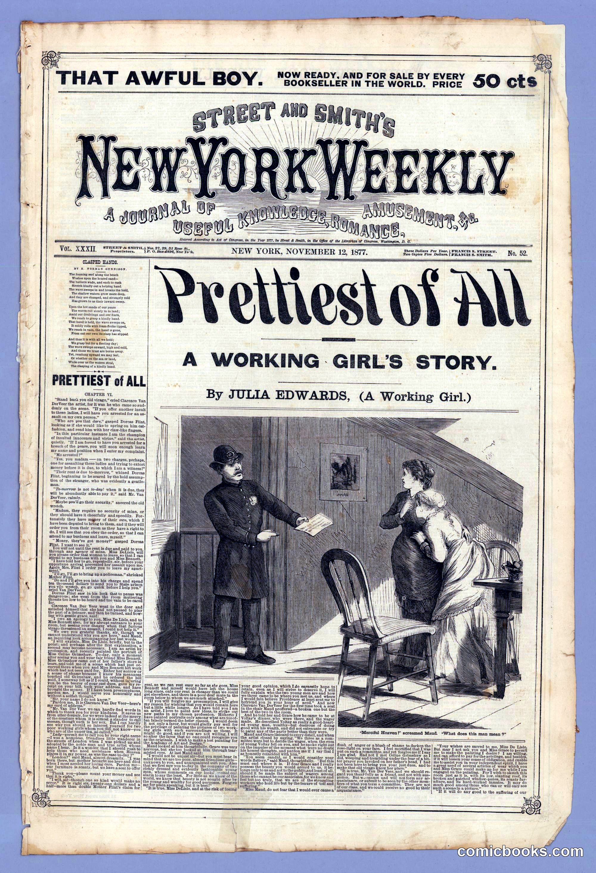 Street & Smith's New York Weekly, Vol. 32, No. 52