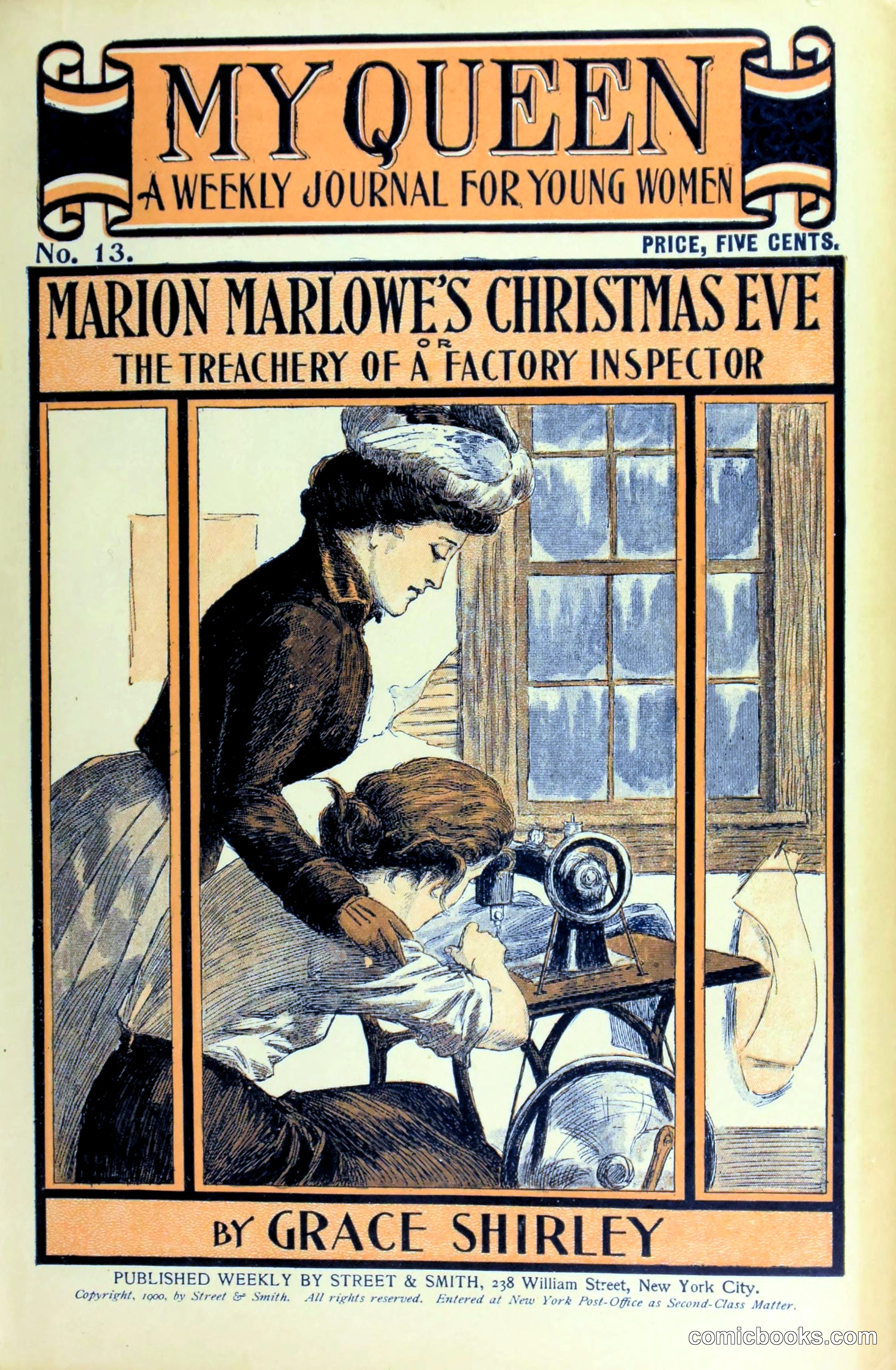 Marion Marlowe's Christmas Eve, or, The Treachery of a Factory Inspector