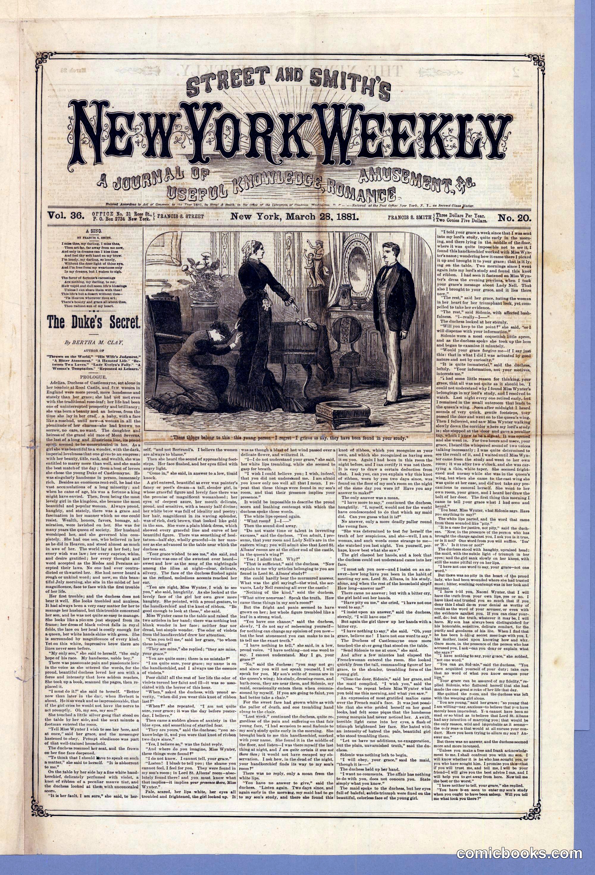 Street and Smith's New York Weekly