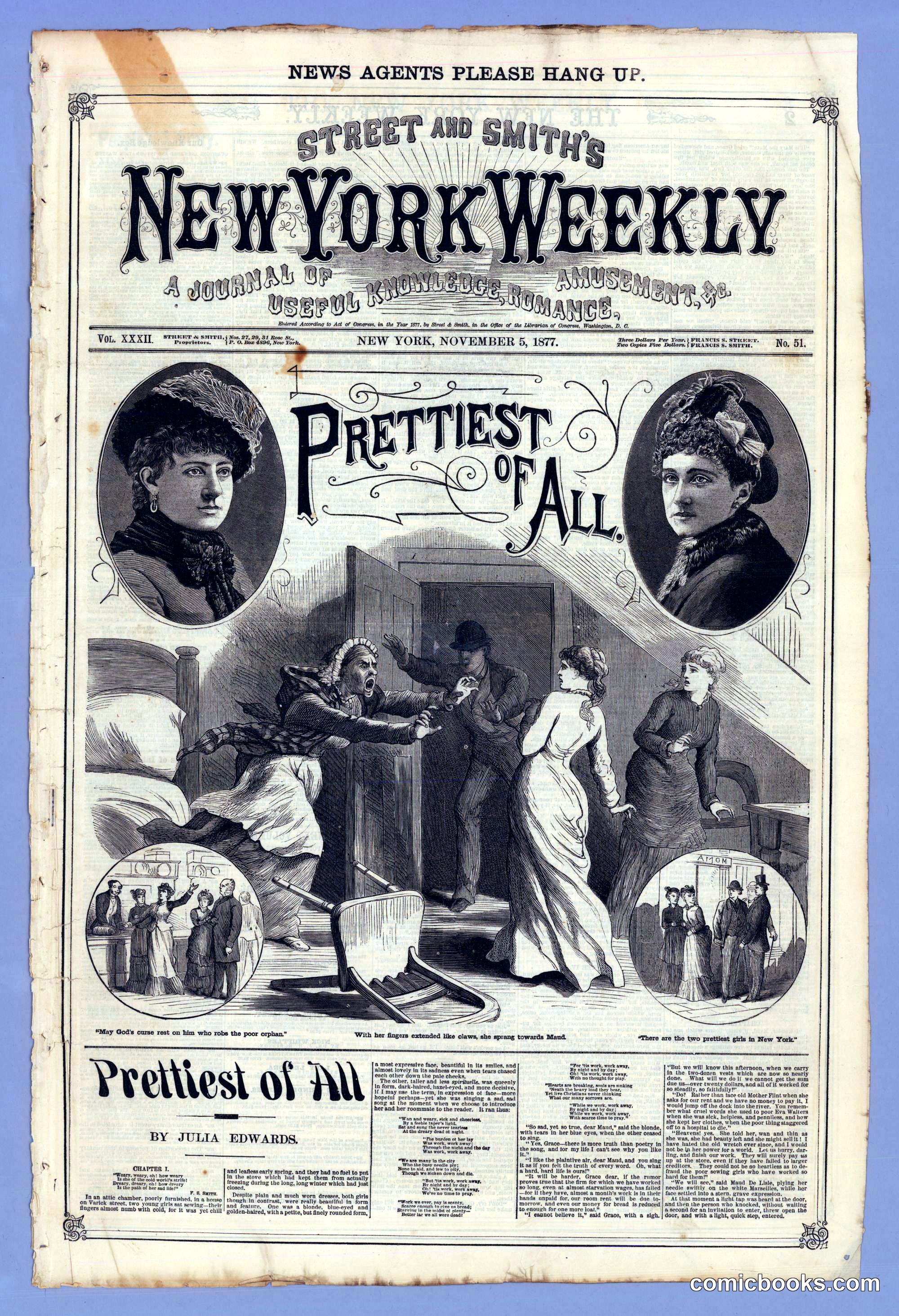 Street & Smith's New York Weekly: 'Prettiest of All'