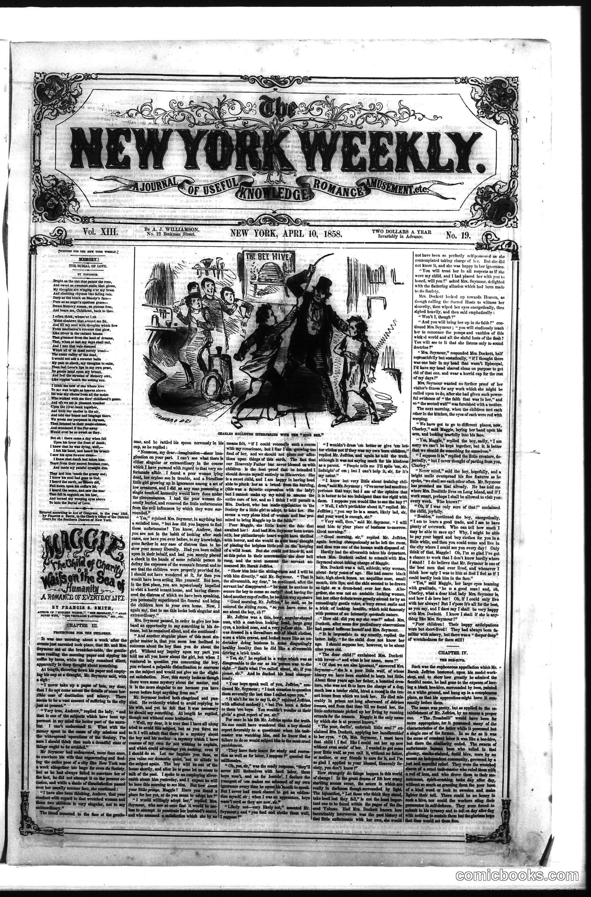 The New York Weekly, Vol. XIII, No. 19