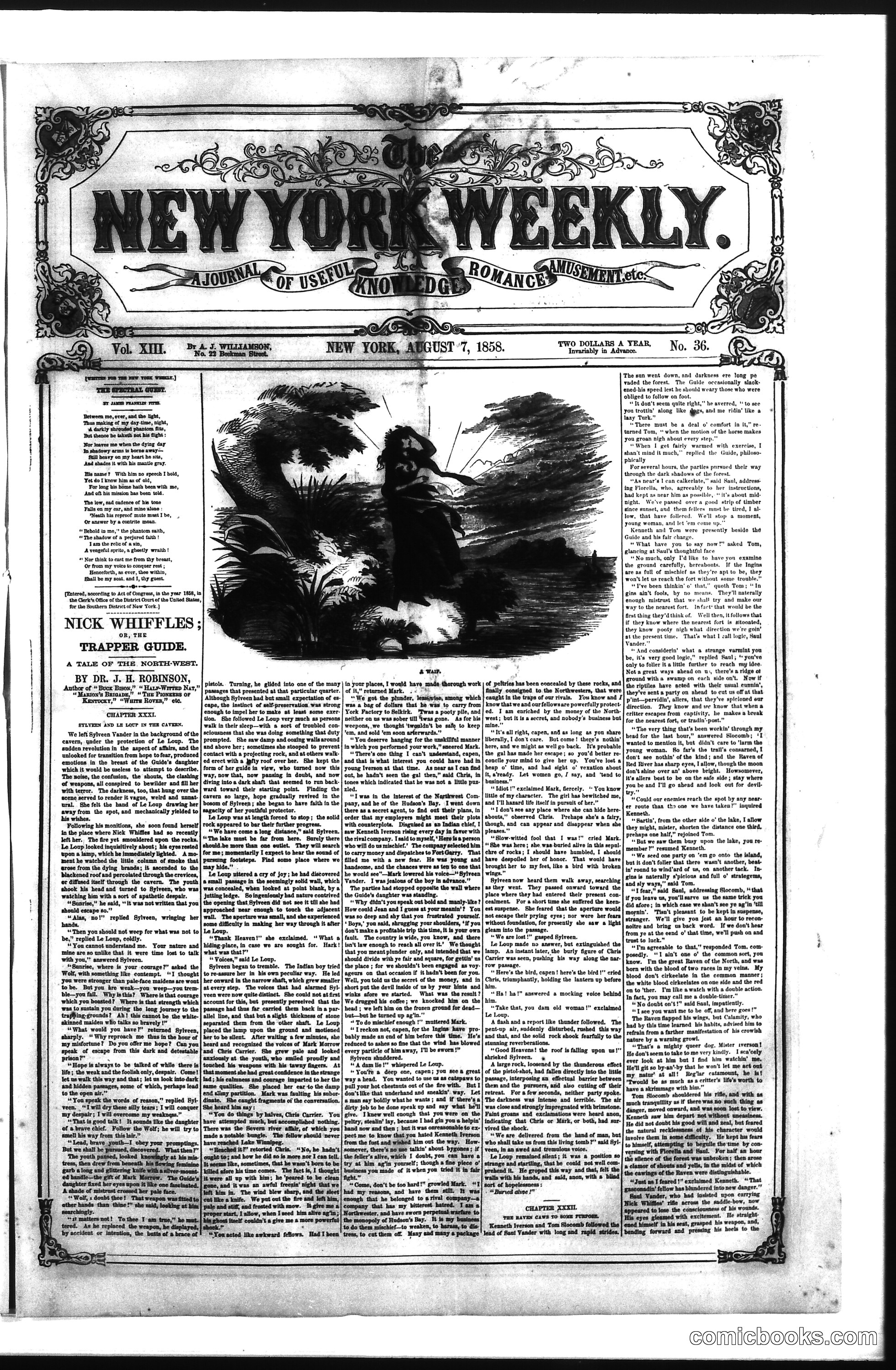 The New York Weekly, Vol. XIII, No. 36