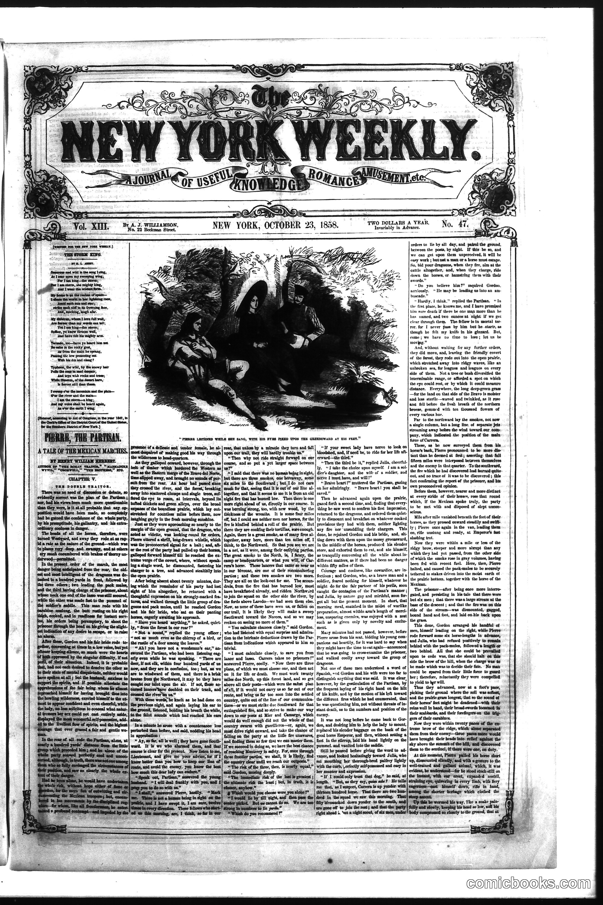 The New York Weekly, Vol. XIII, No. 47