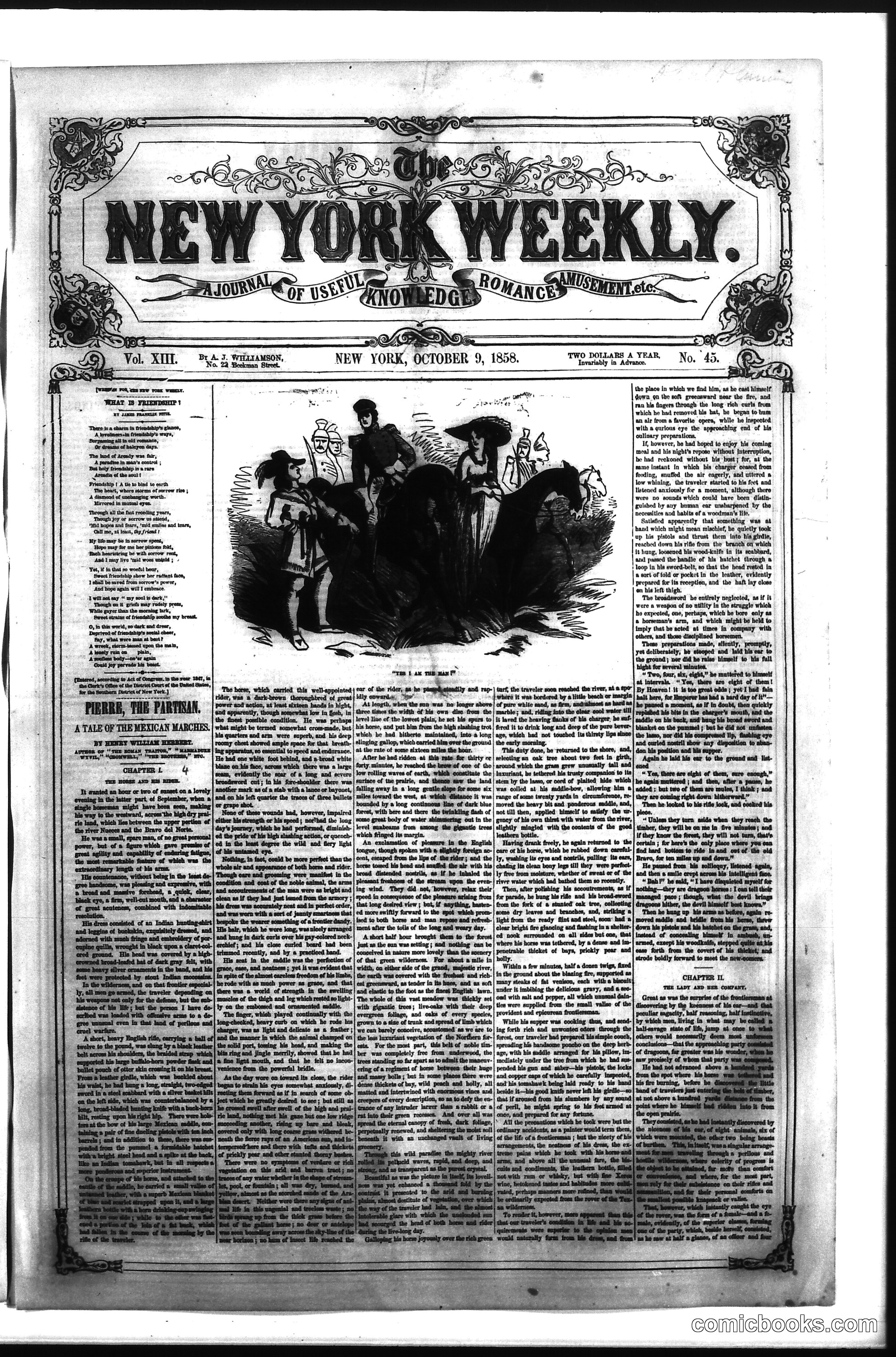 The New York Weekly, Vol. XIII, No. 45
