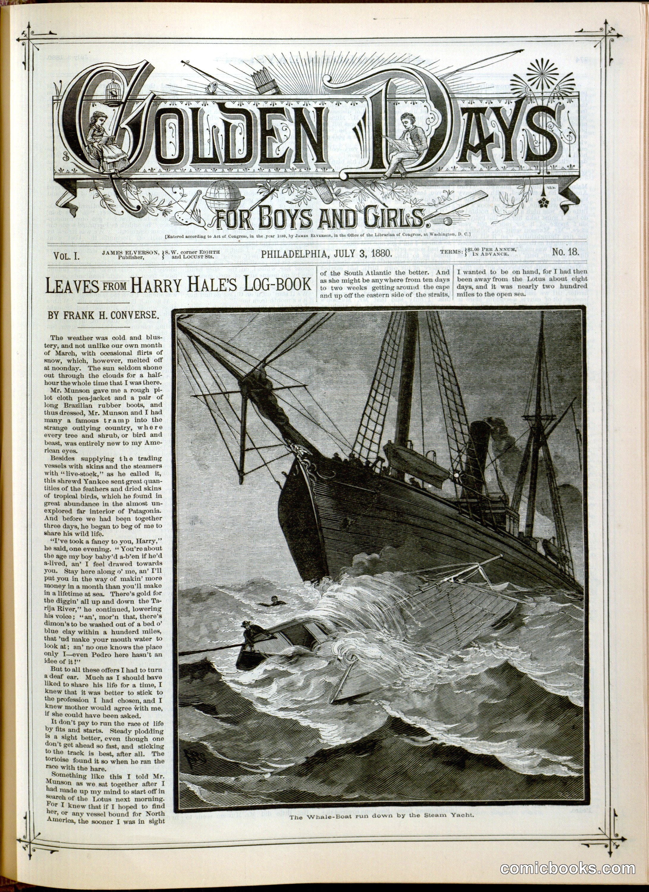 Golden Days for Boys and Girls, Vol. 1, No. 18