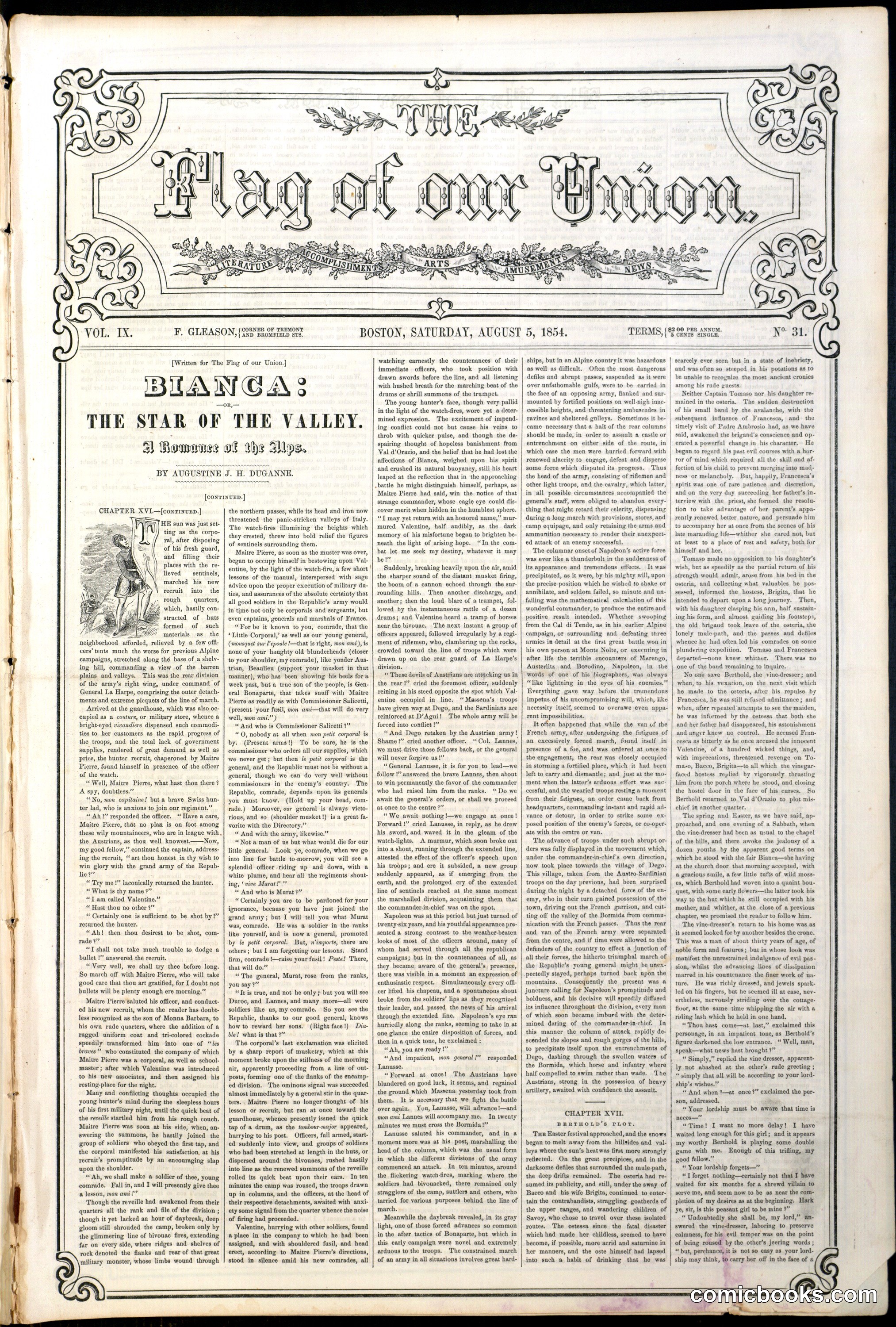 The Flag of Our Union, Volume IX, No. 31