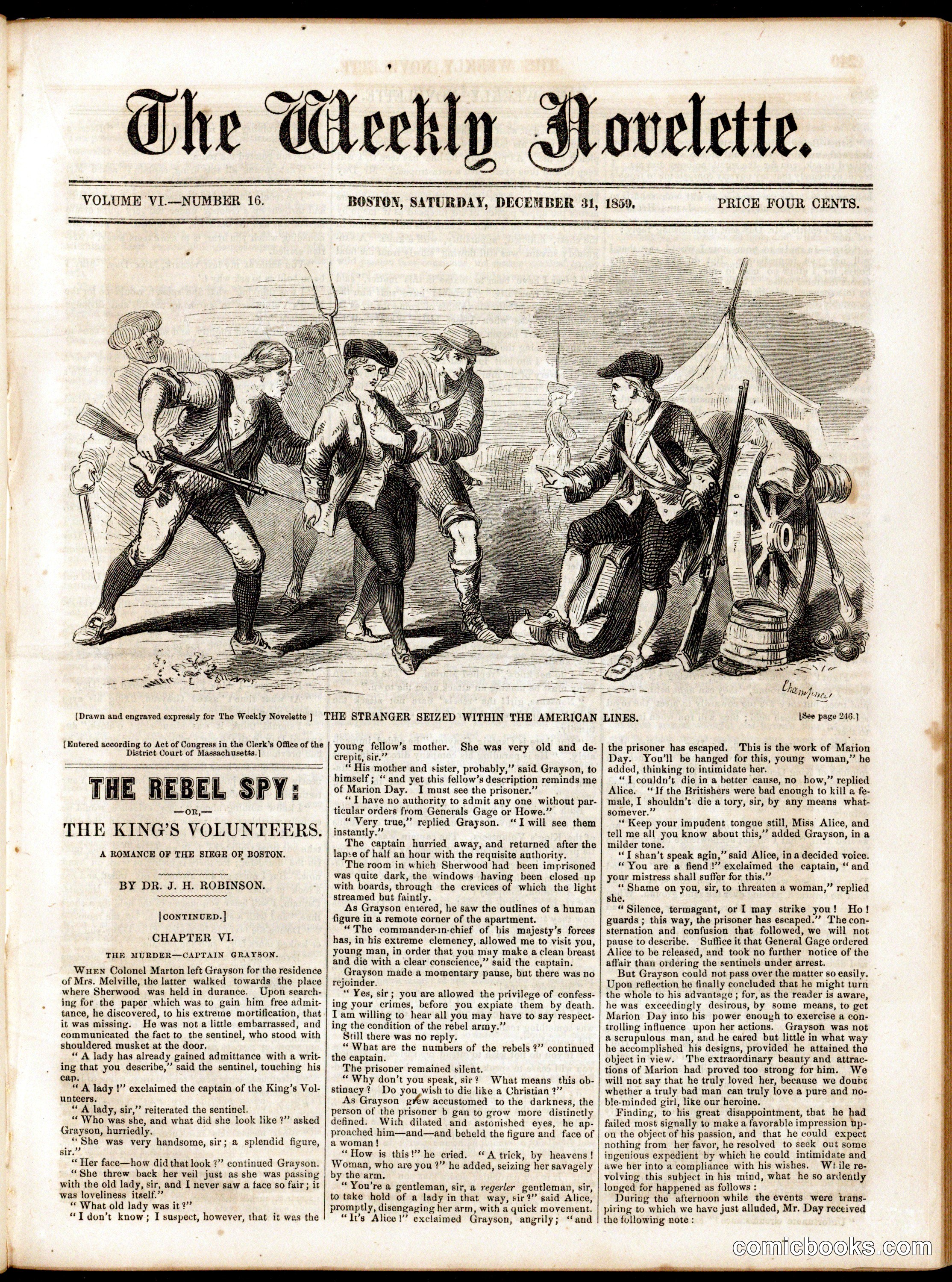 The Weekly Novelette: The Rebel Spy