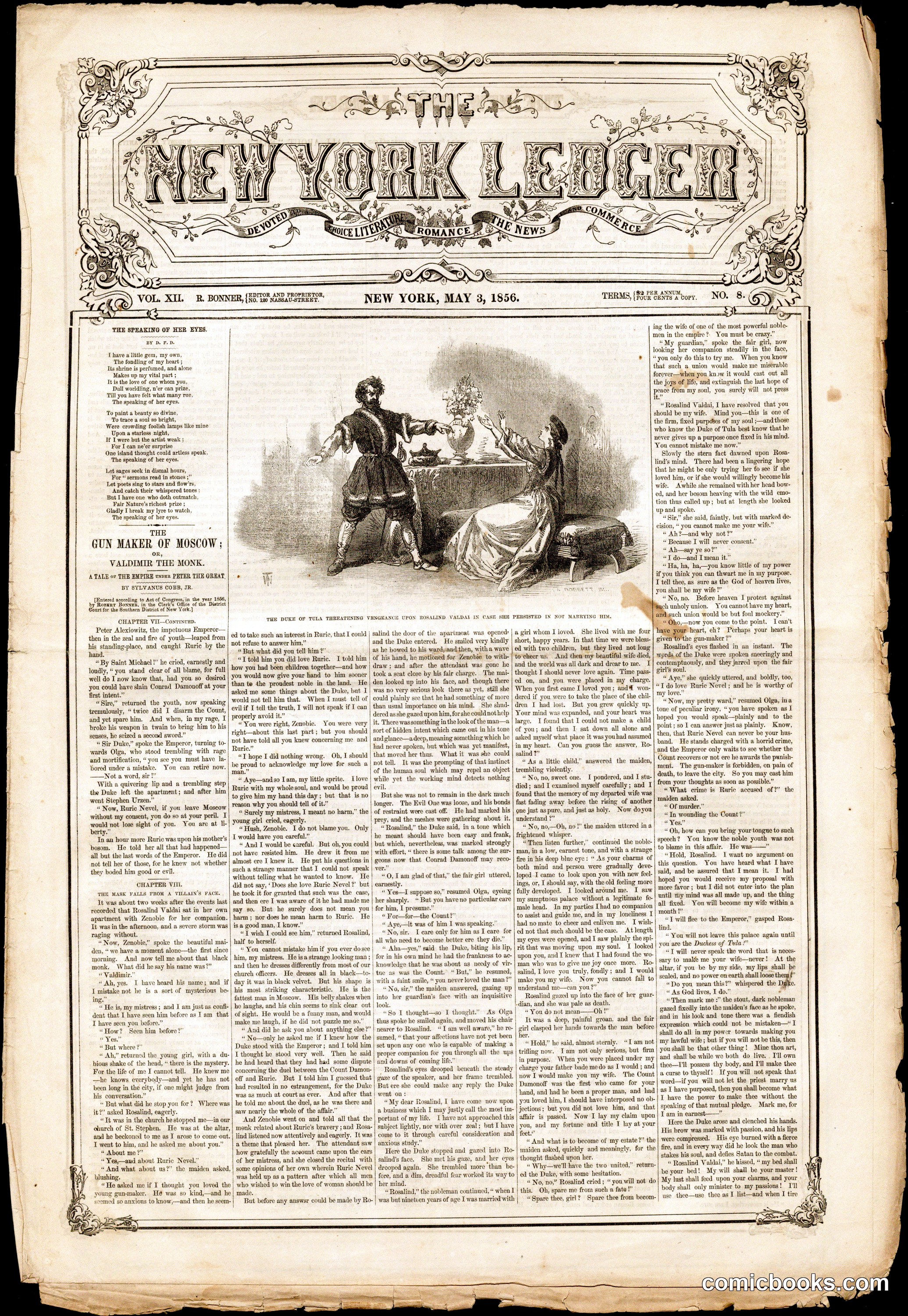 The New York Ledger, Vol. XII, No. 8