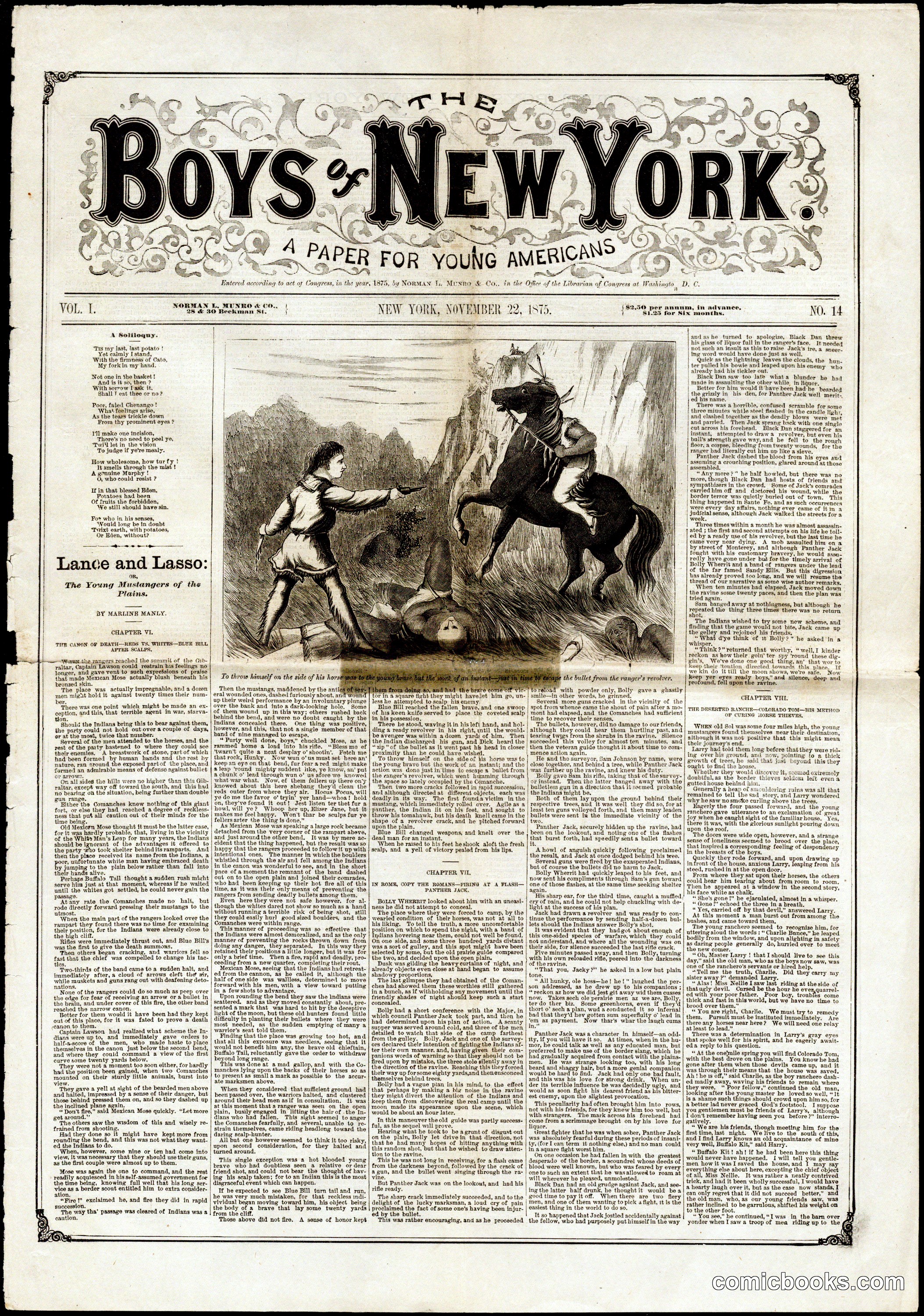 The Boys of New York: A Paper for Young Americans
