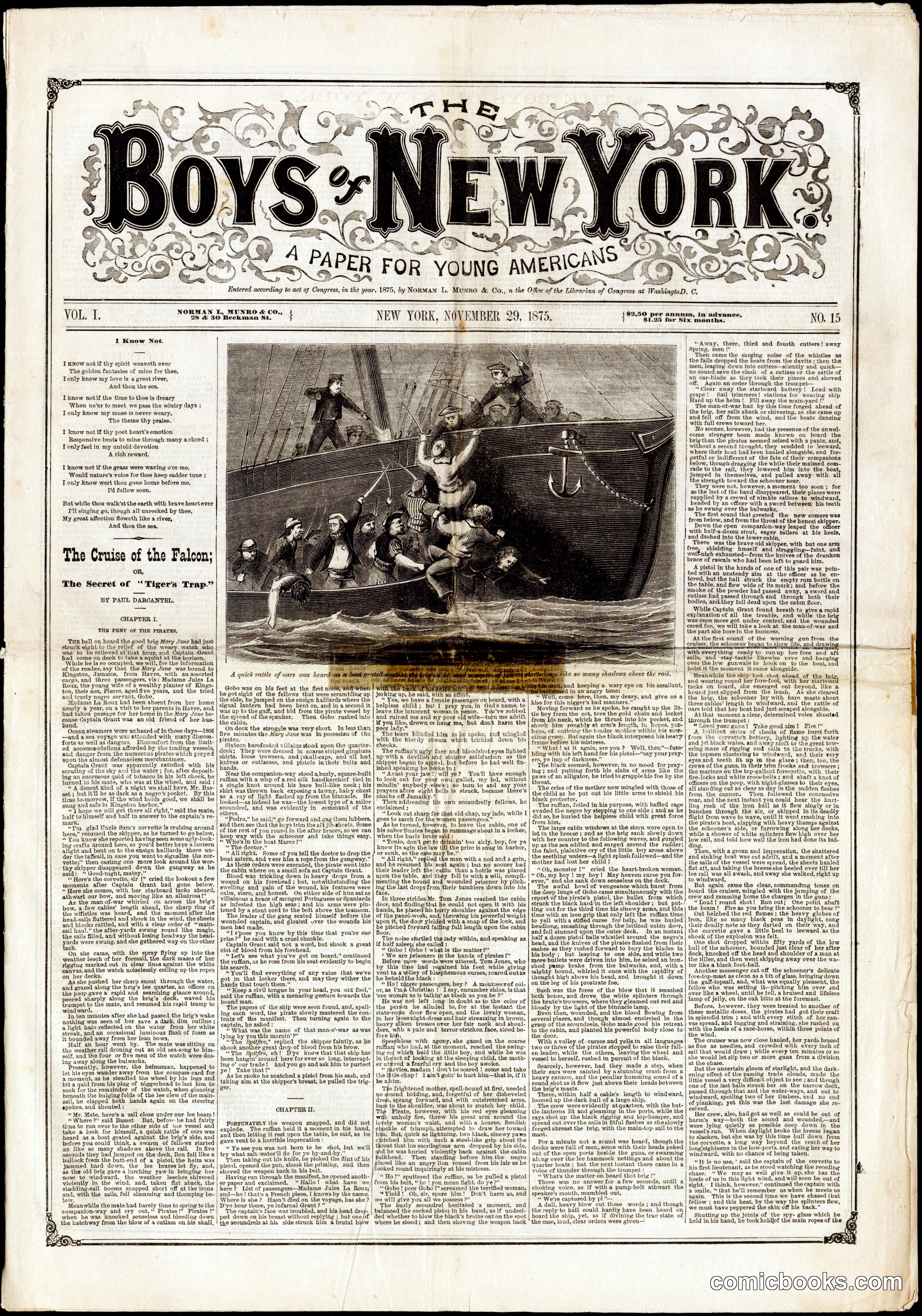 The Boys of New York: A Paper for Young Americans