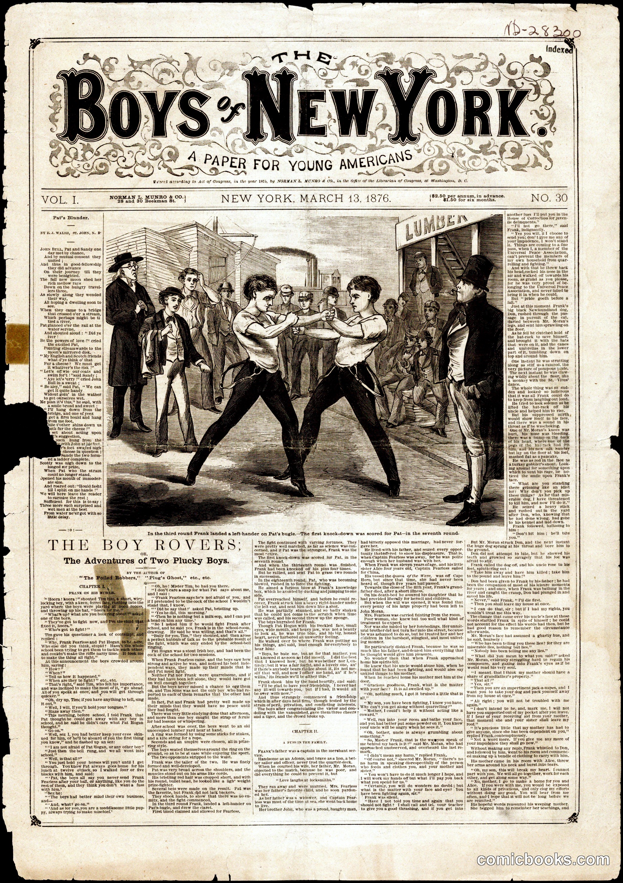 The Boys of New York: A Paper for Young Americans