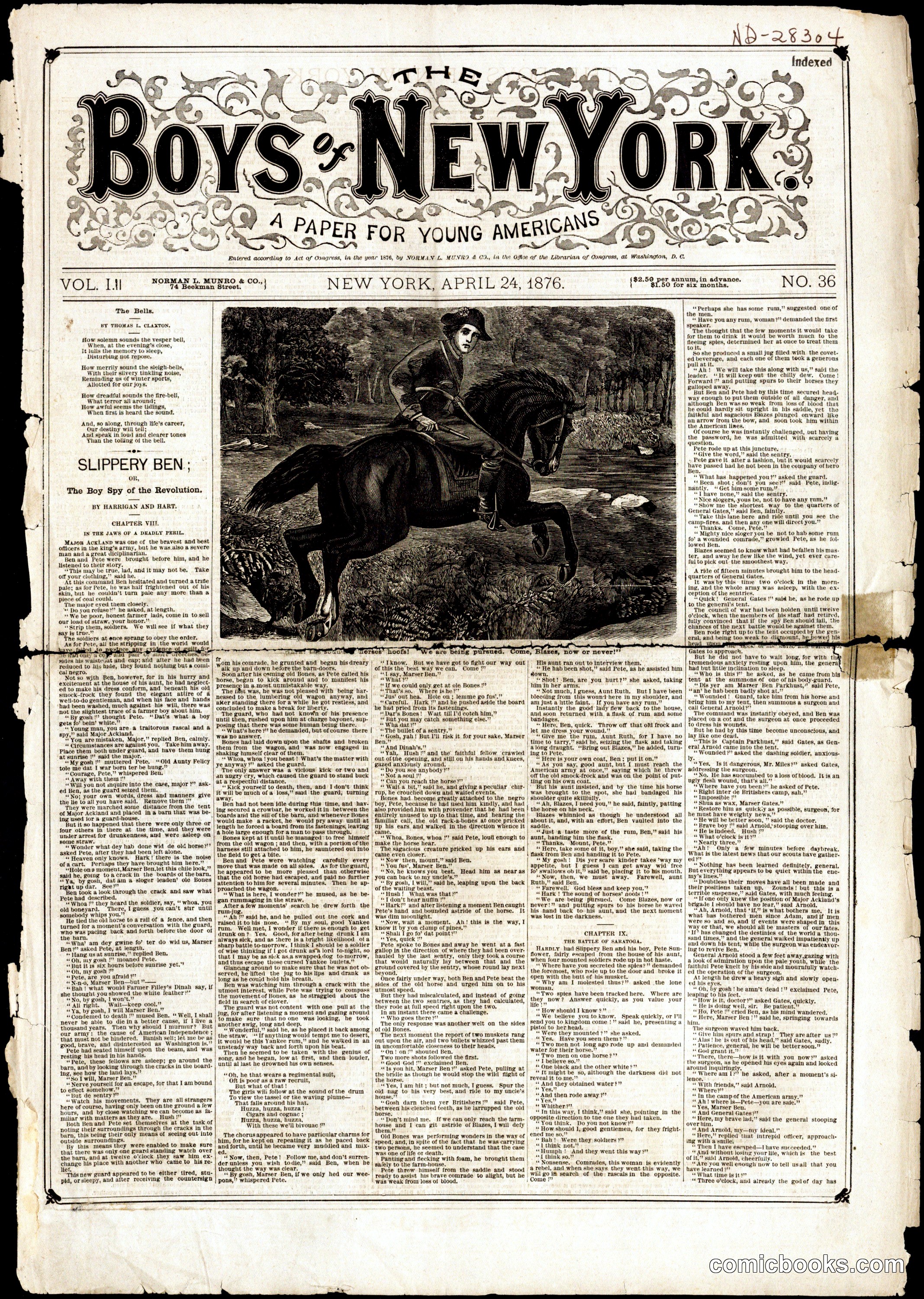 The Boys of New York, Vol. I, No. 36