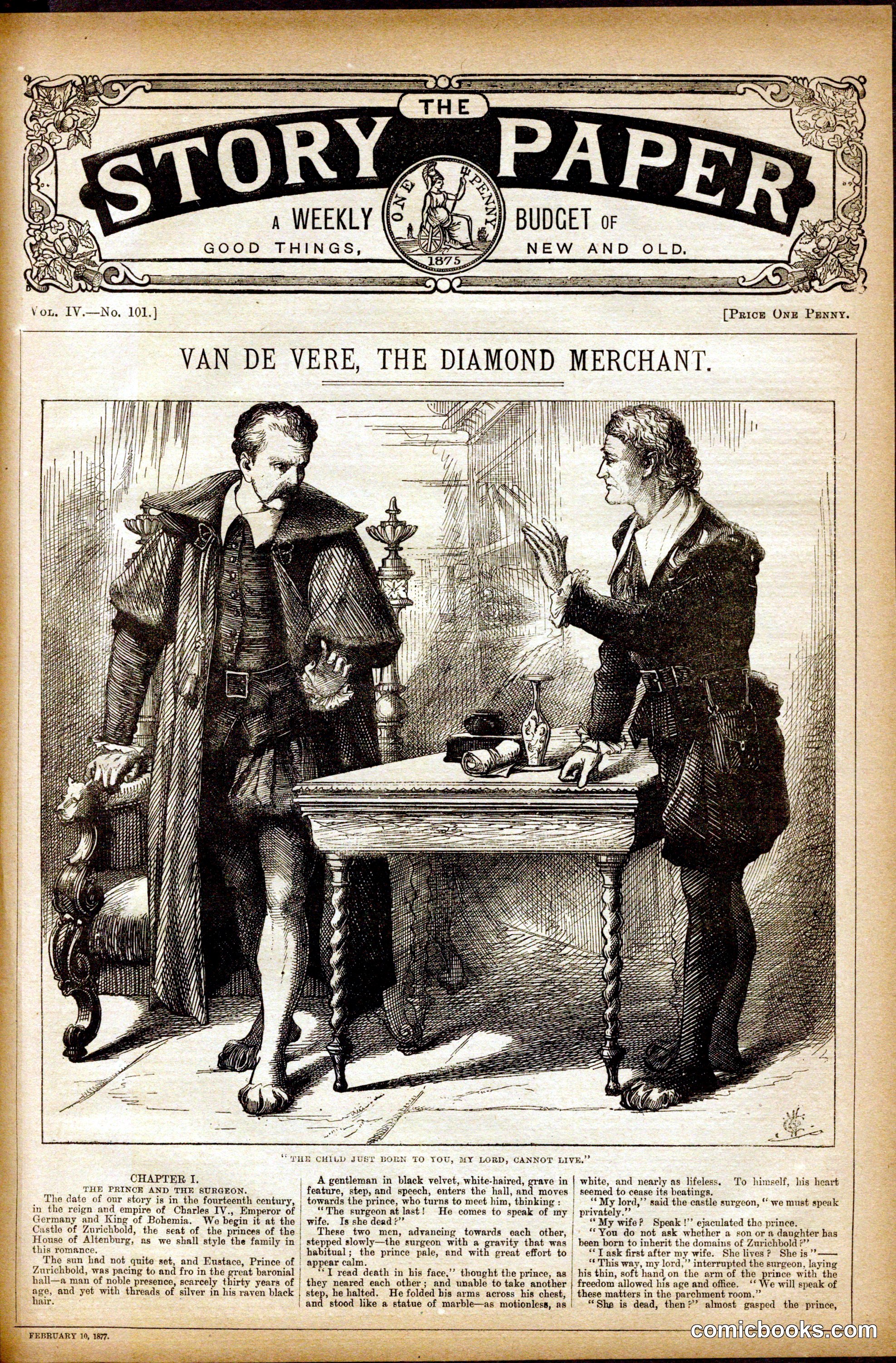 The Story Paper: Van de Vere, the Diamond Merchant