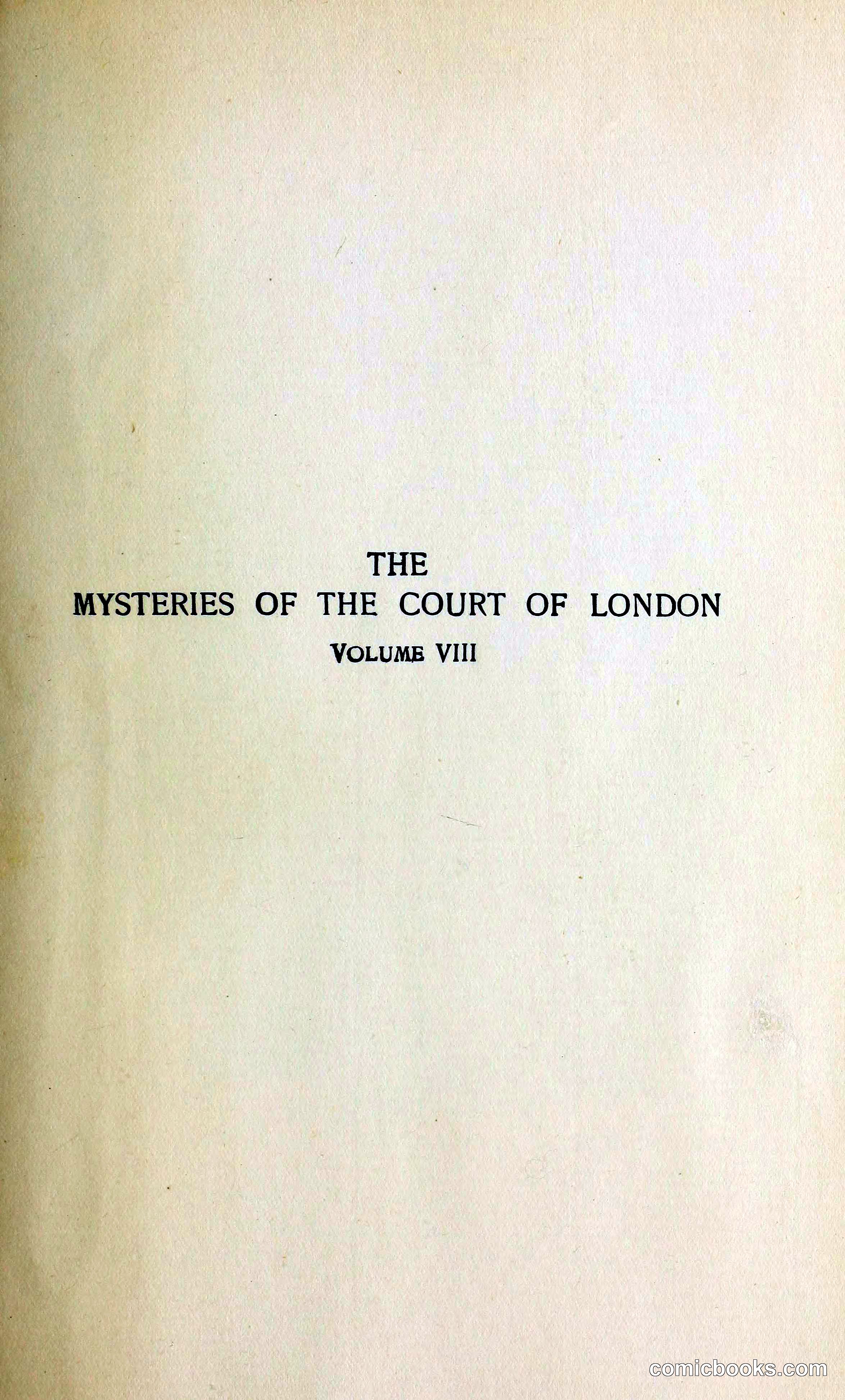 The Mysteries of the Court of London