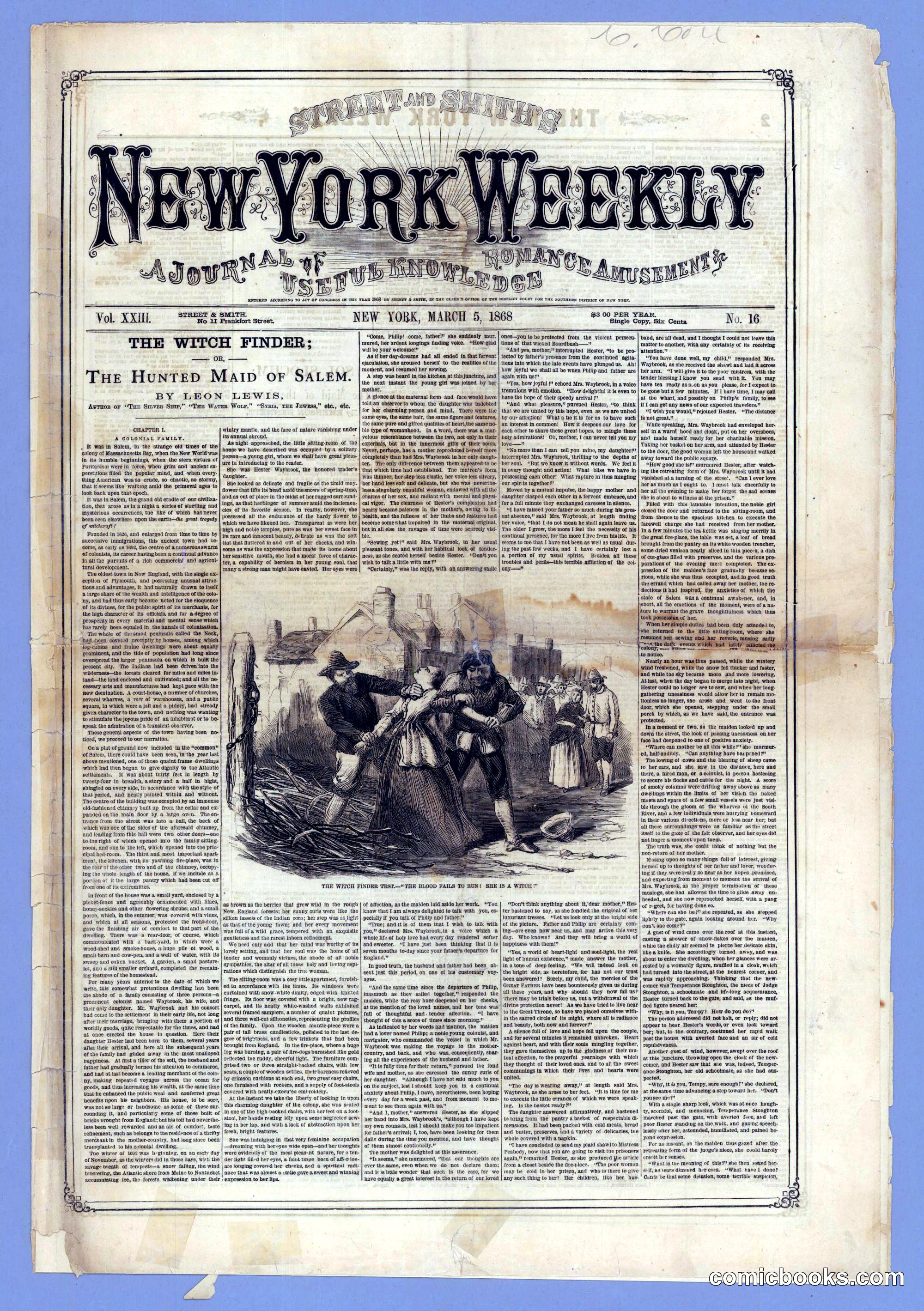 Street & Smith's New York Weekly