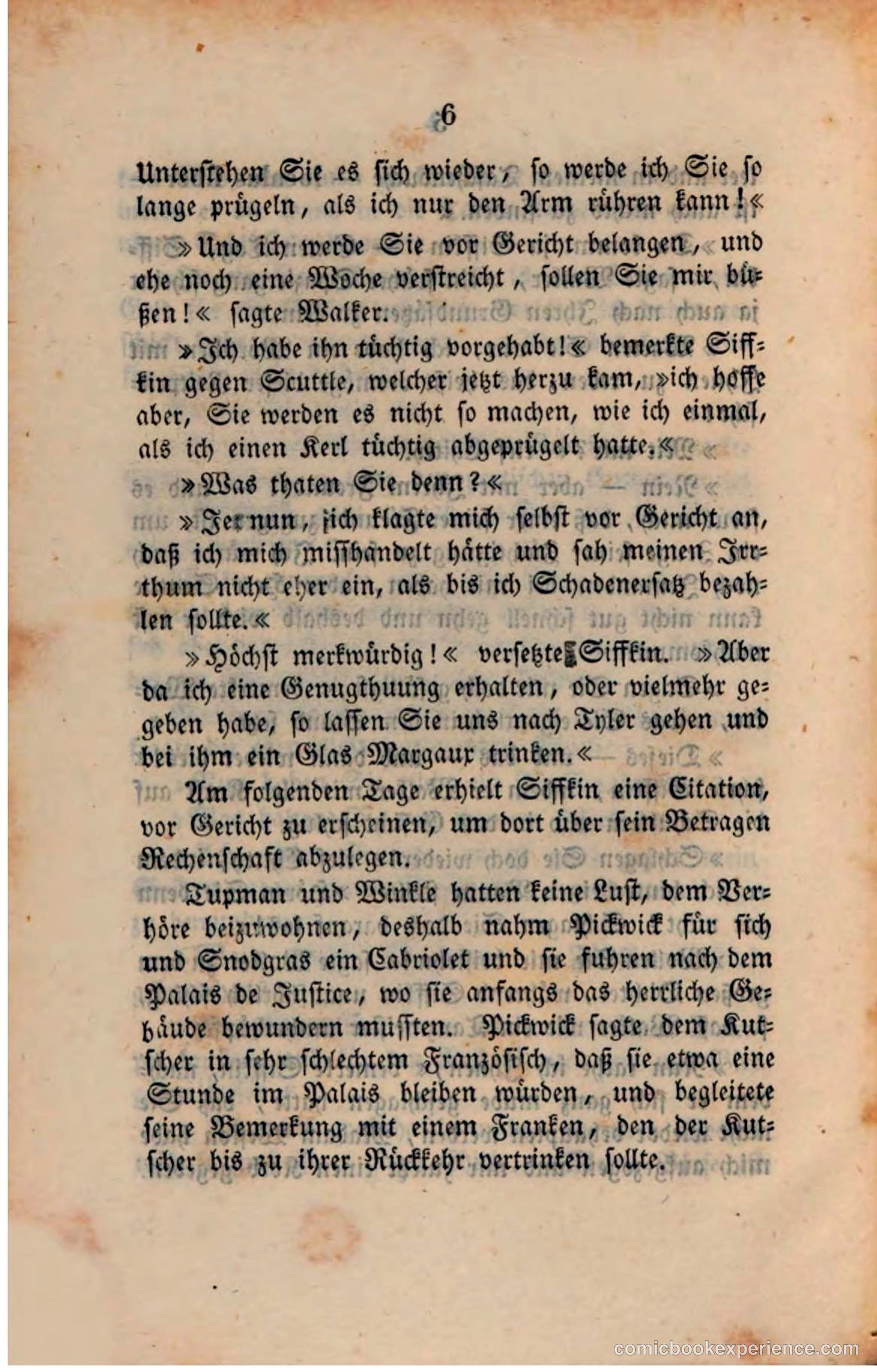 Pickwick in der Fremde (Pickwick Abroad) — page 8 of 281