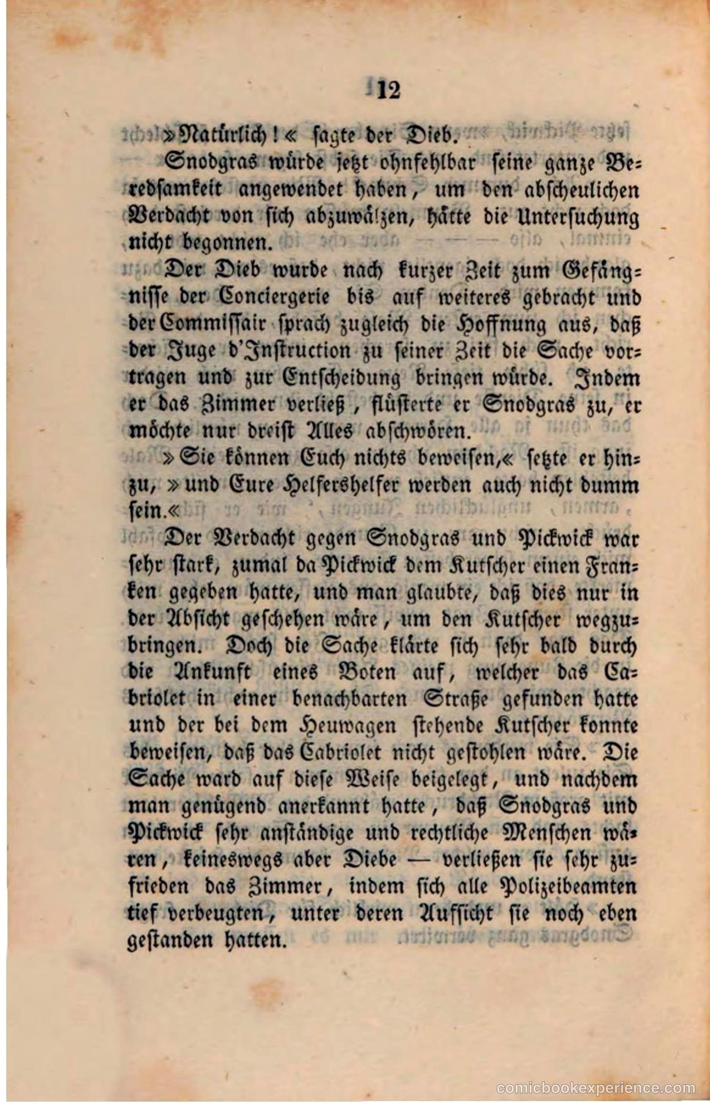 Pickwick in der Fremde (Pickwick Abroad) — page 14 of 281