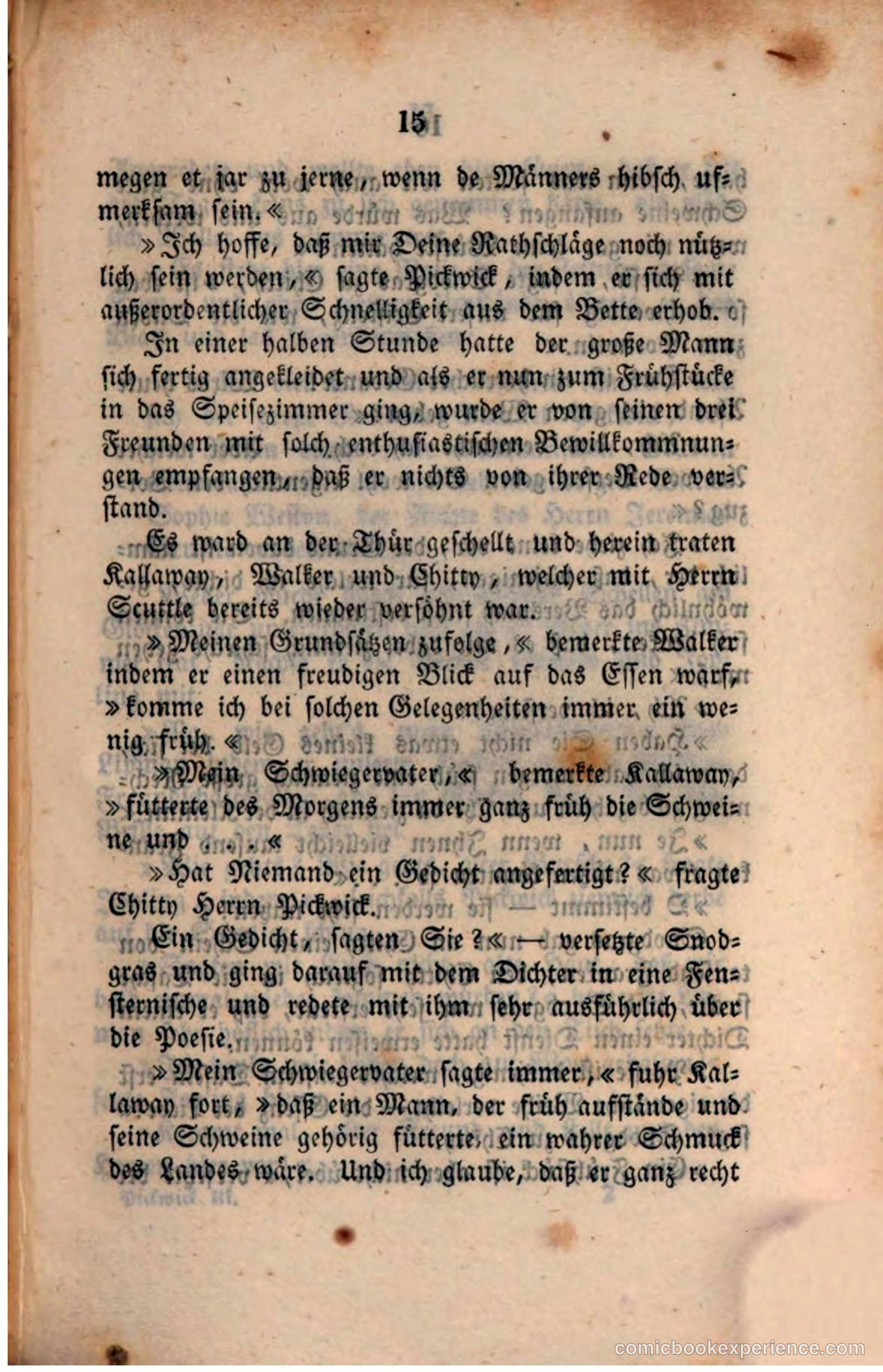 Pickwick in der Fremde (Pickwick Abroad) — page 17 of 281
