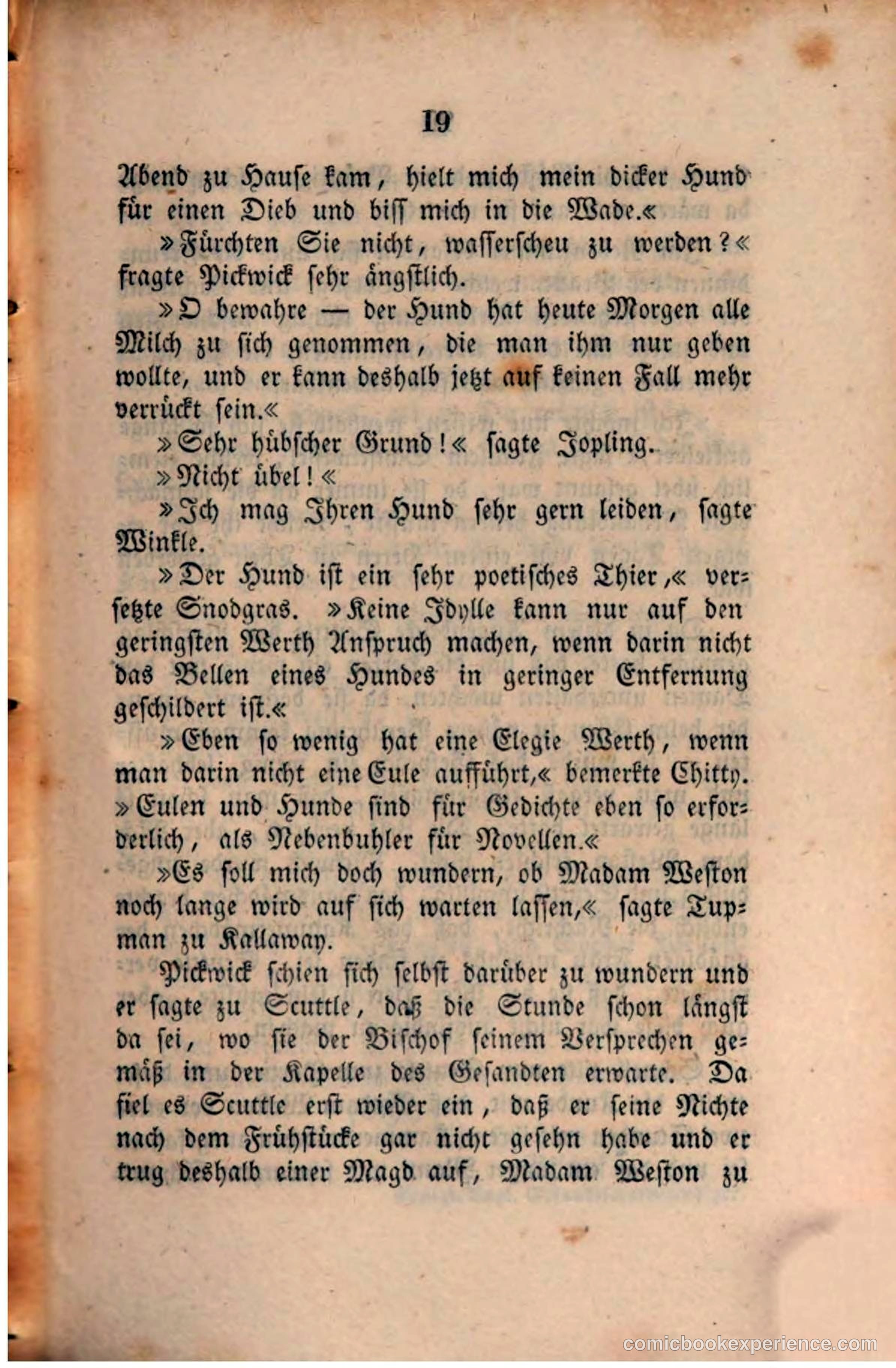 Pickwick in der Fremde (Pickwick Abroad) — page 21 of 281
