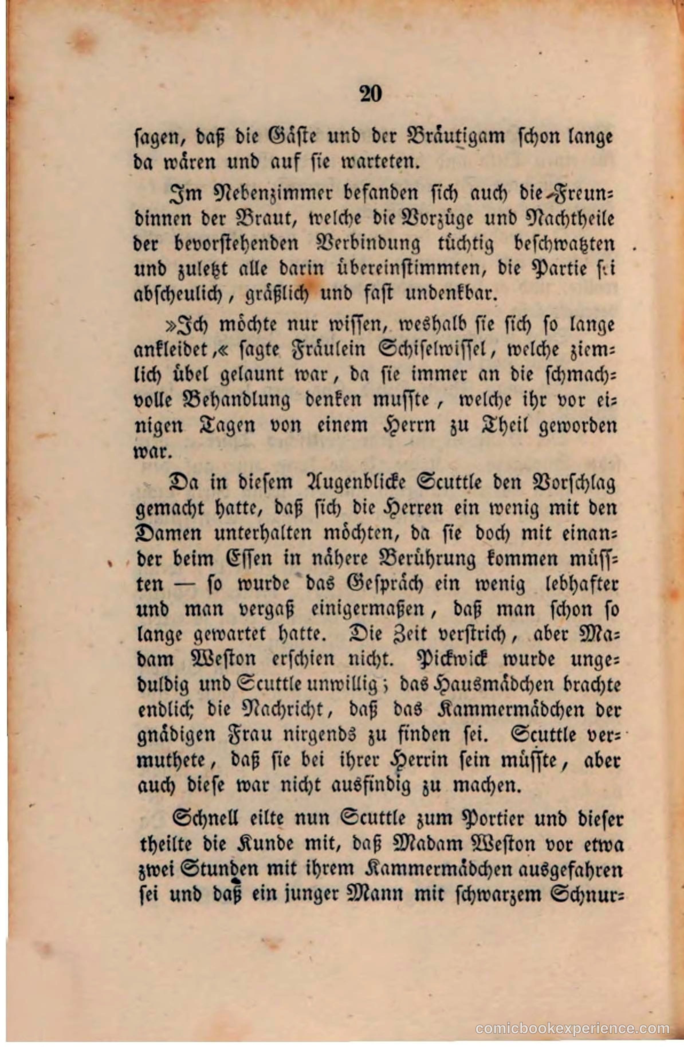 Pickwick in der Fremde (Pickwick Abroad) — page 22 of 281
