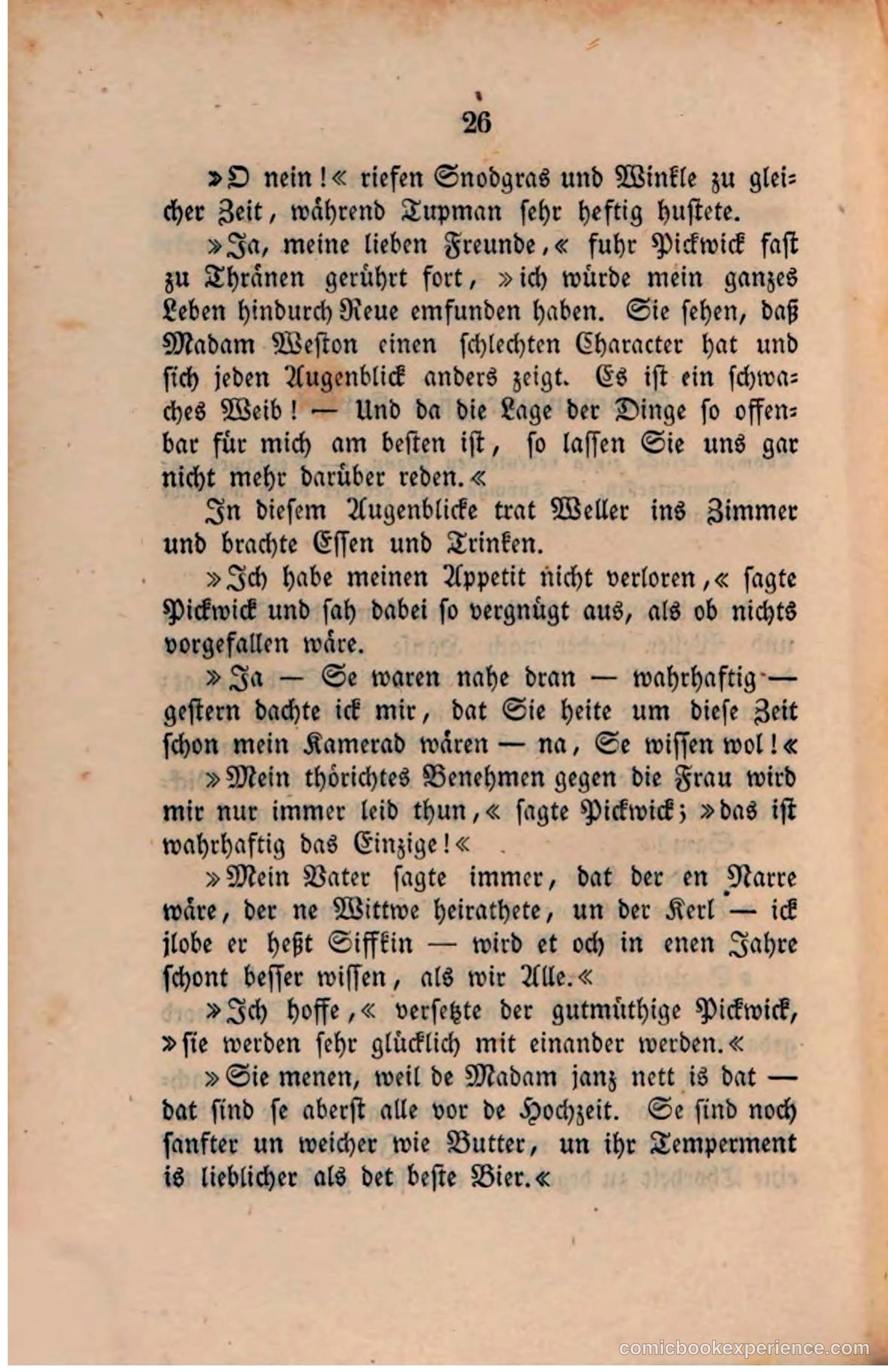 Pickwick in der Fremde (Pickwick Abroad) — page 28 of 281