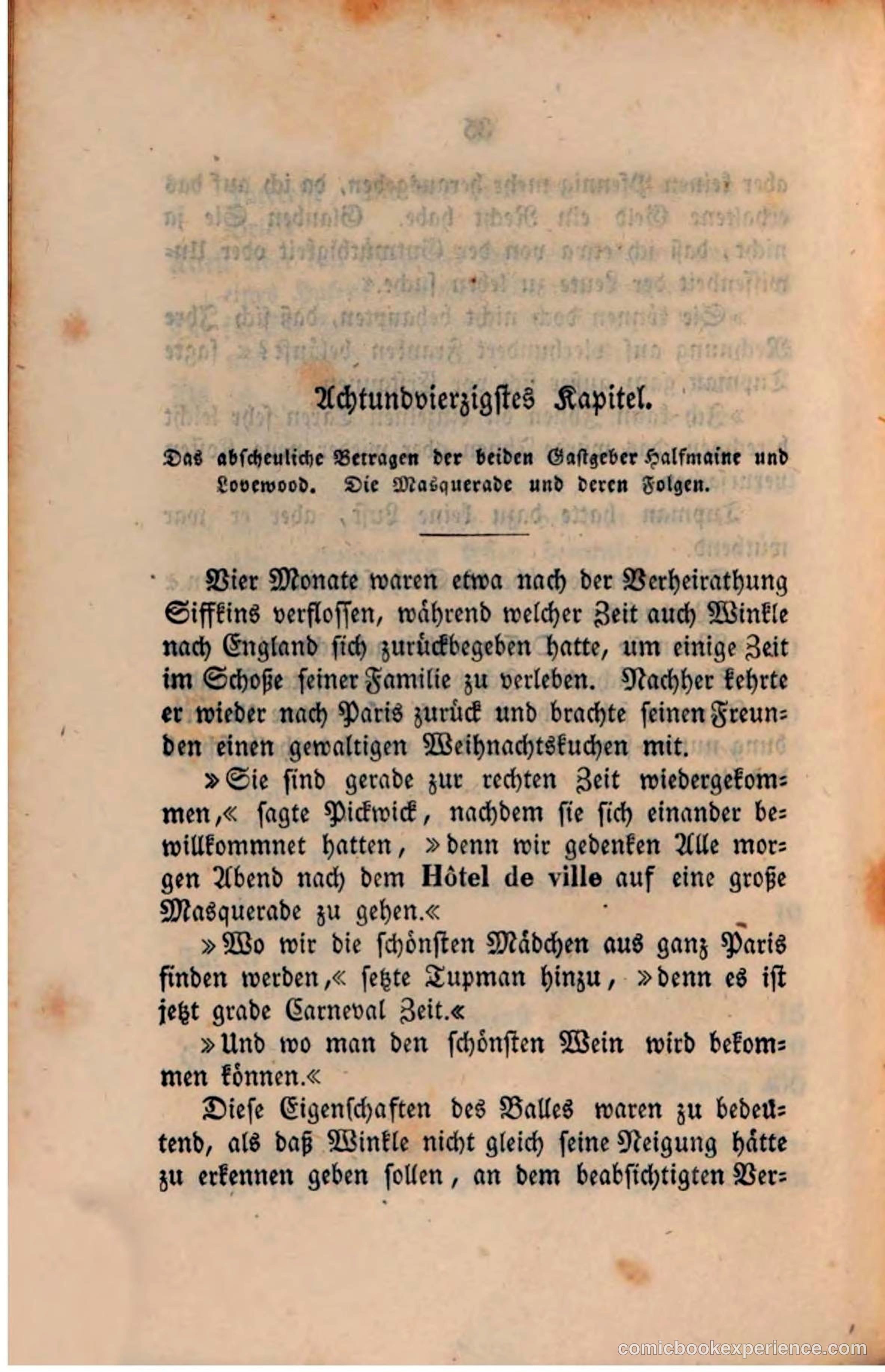 Pickwick in der Fremde (Pickwick Abroad) — page 38 of 281