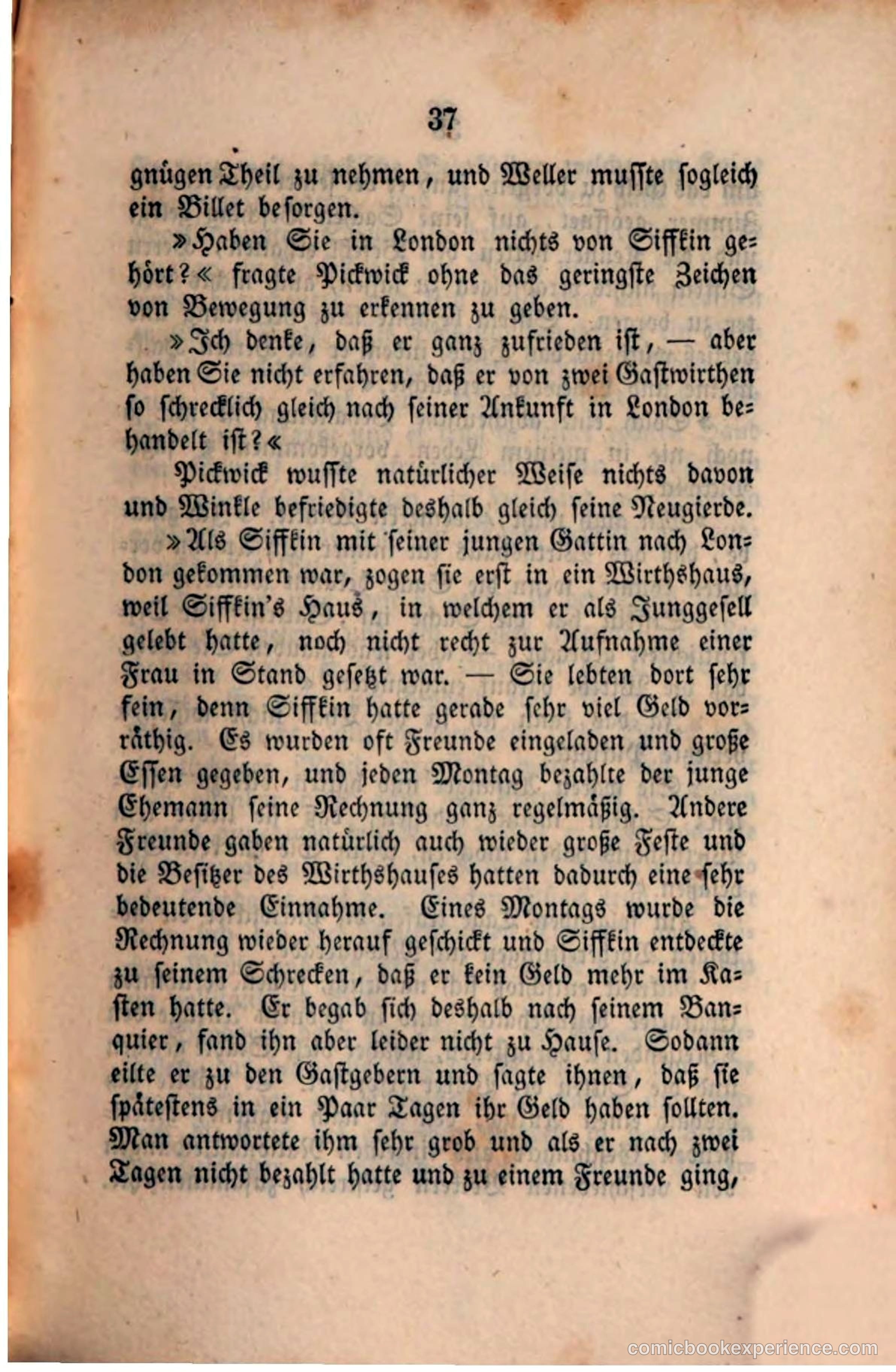 Pickwick in der Fremde (Pickwick Abroad) — page 39 of 281