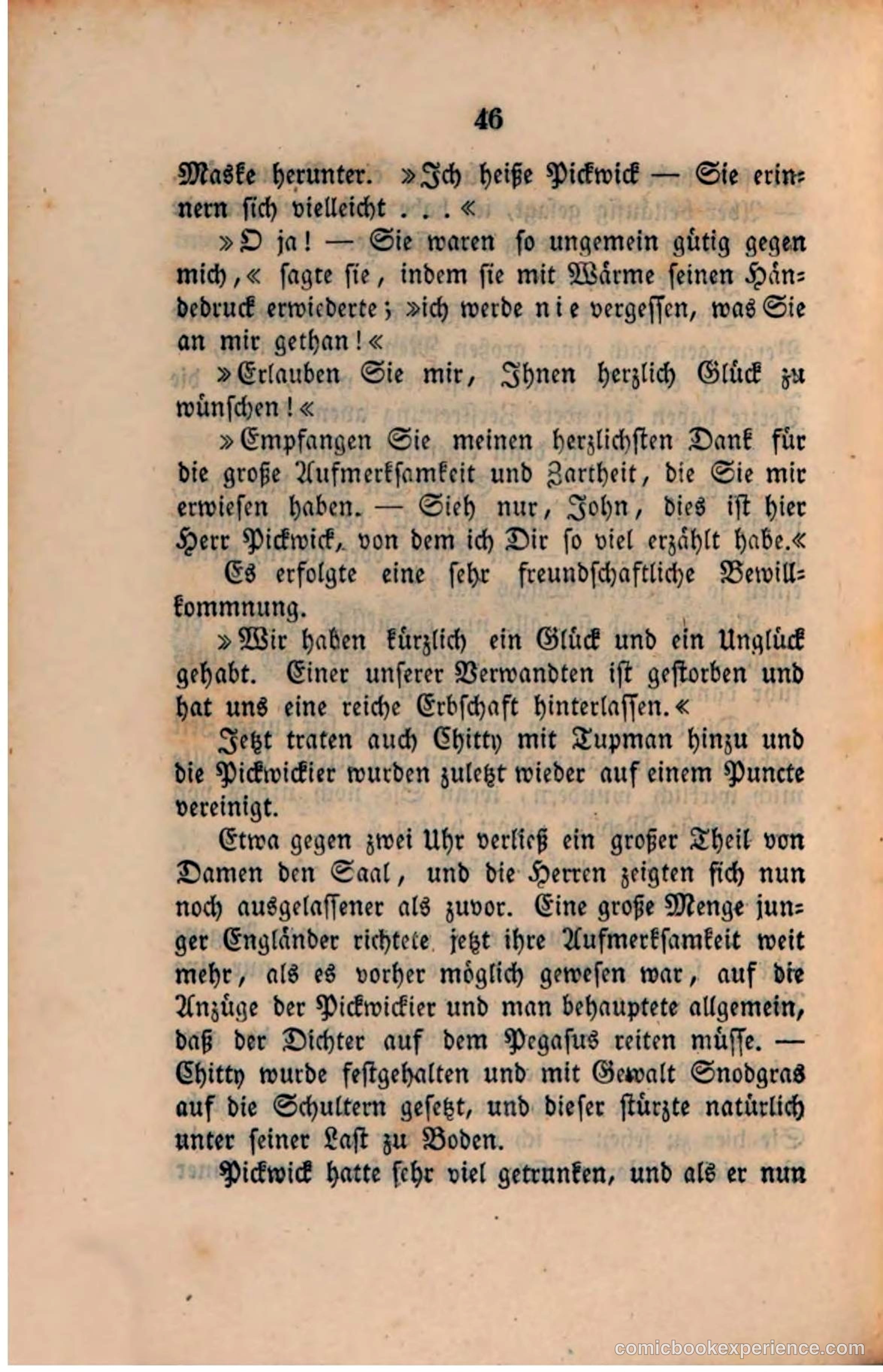 Pickwick in der Fremde (Pickwick Abroad) — page 48 of 281