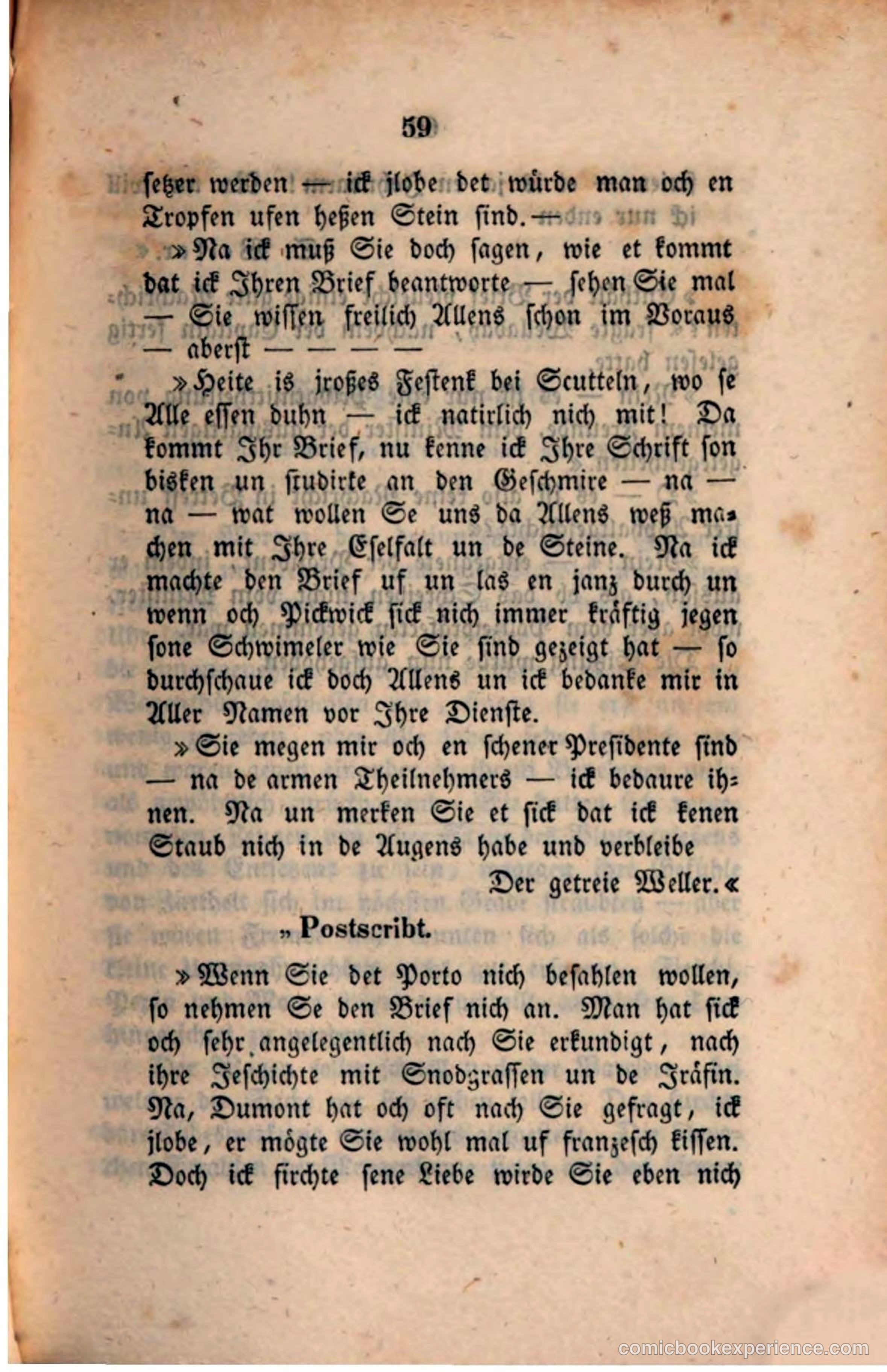 Pickwick in der Fremde (Pickwick Abroad) — page 61 of 281