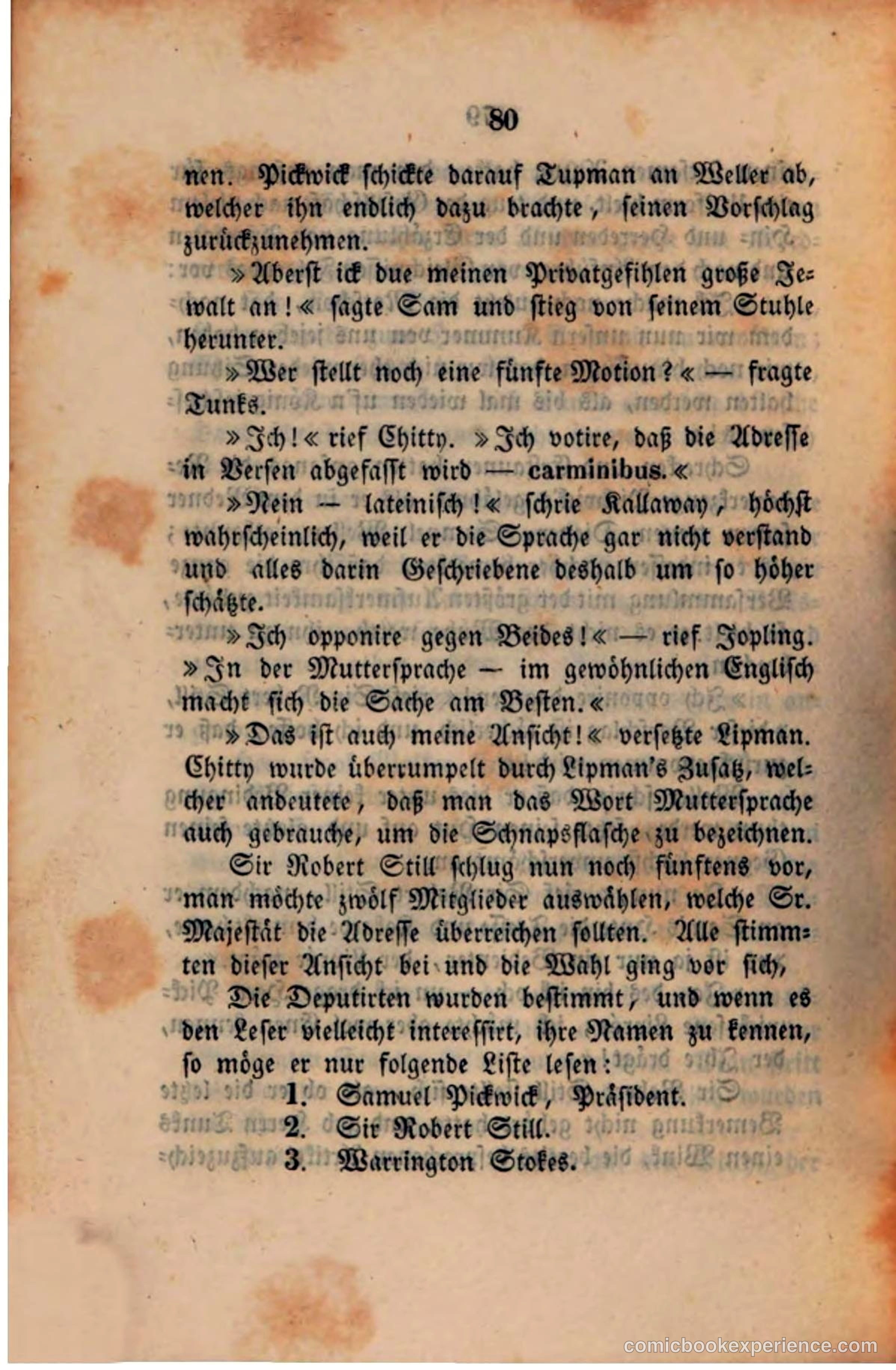 Pickwick in der Fremde (Pickwick Abroad) — page 82 of 281