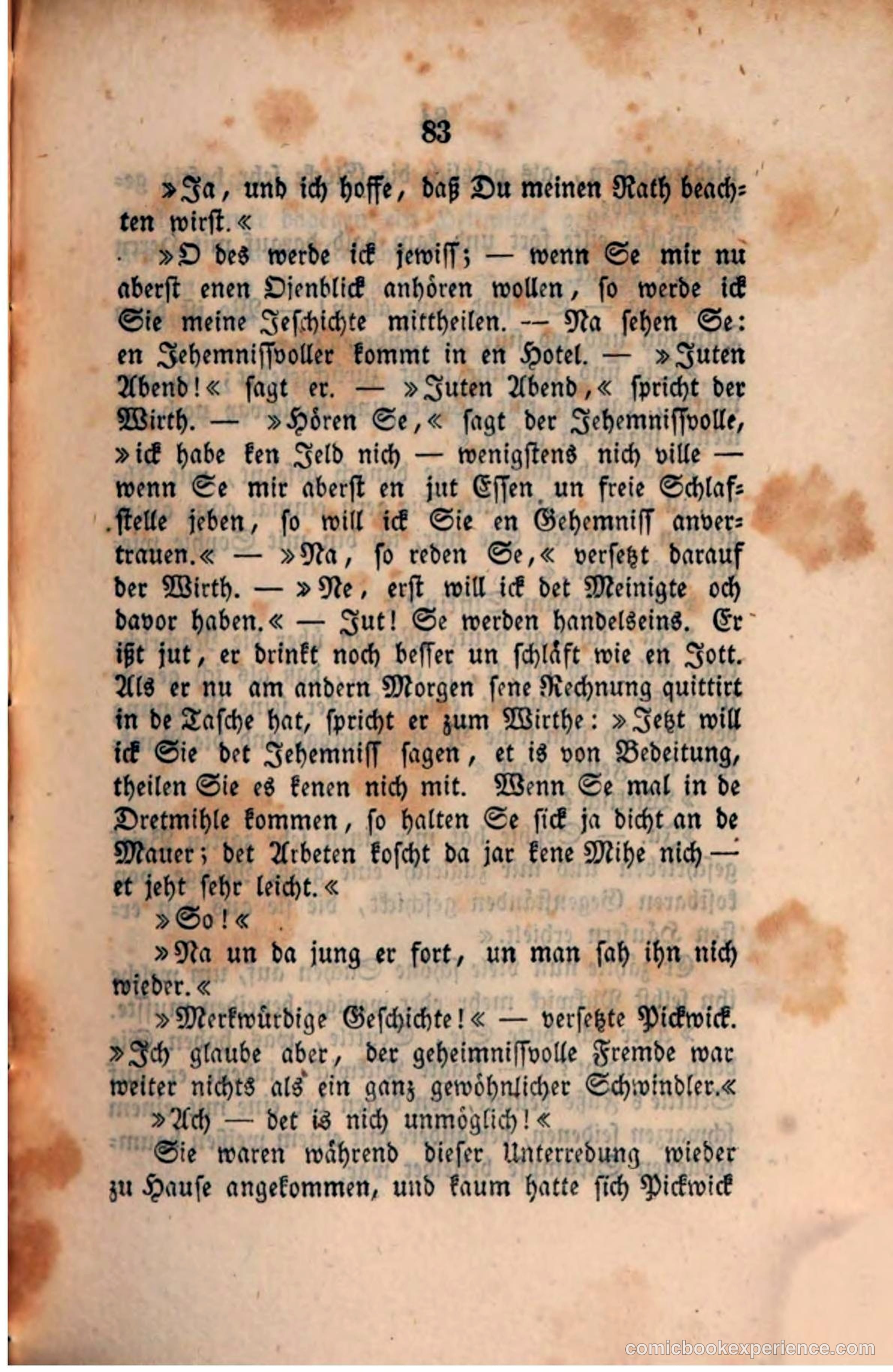 Pickwick in der Fremde (Pickwick Abroad) — page 87 of 281
