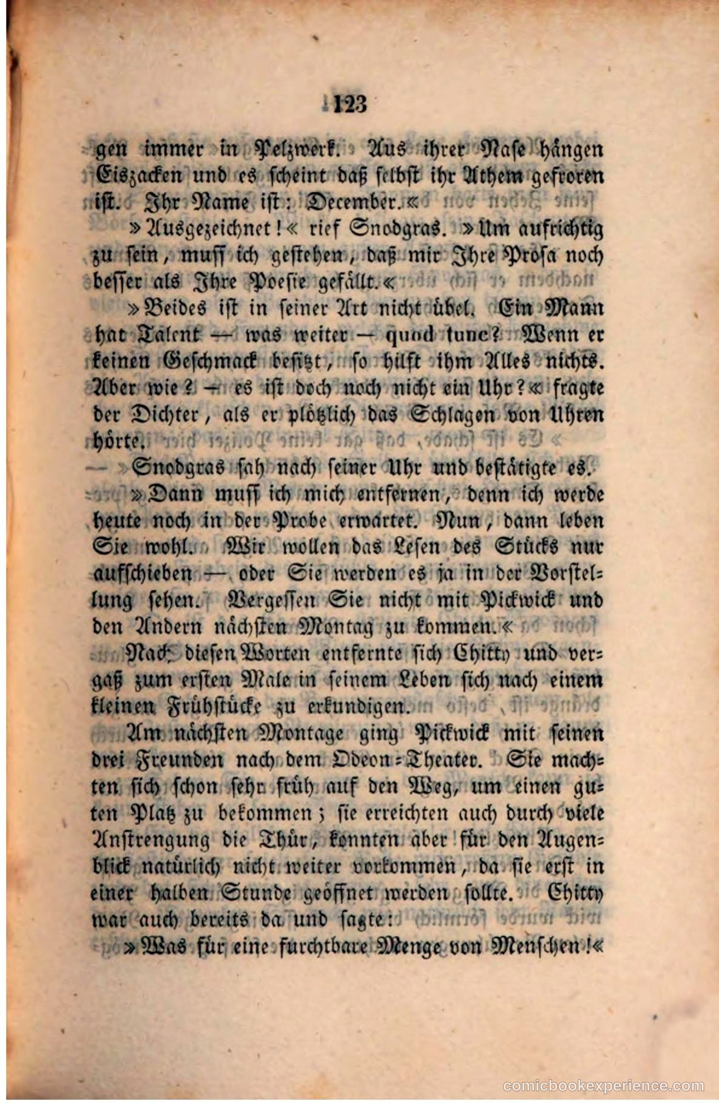 Pickwick in der Fremde (Pickwick Abroad) — page 127 of 281