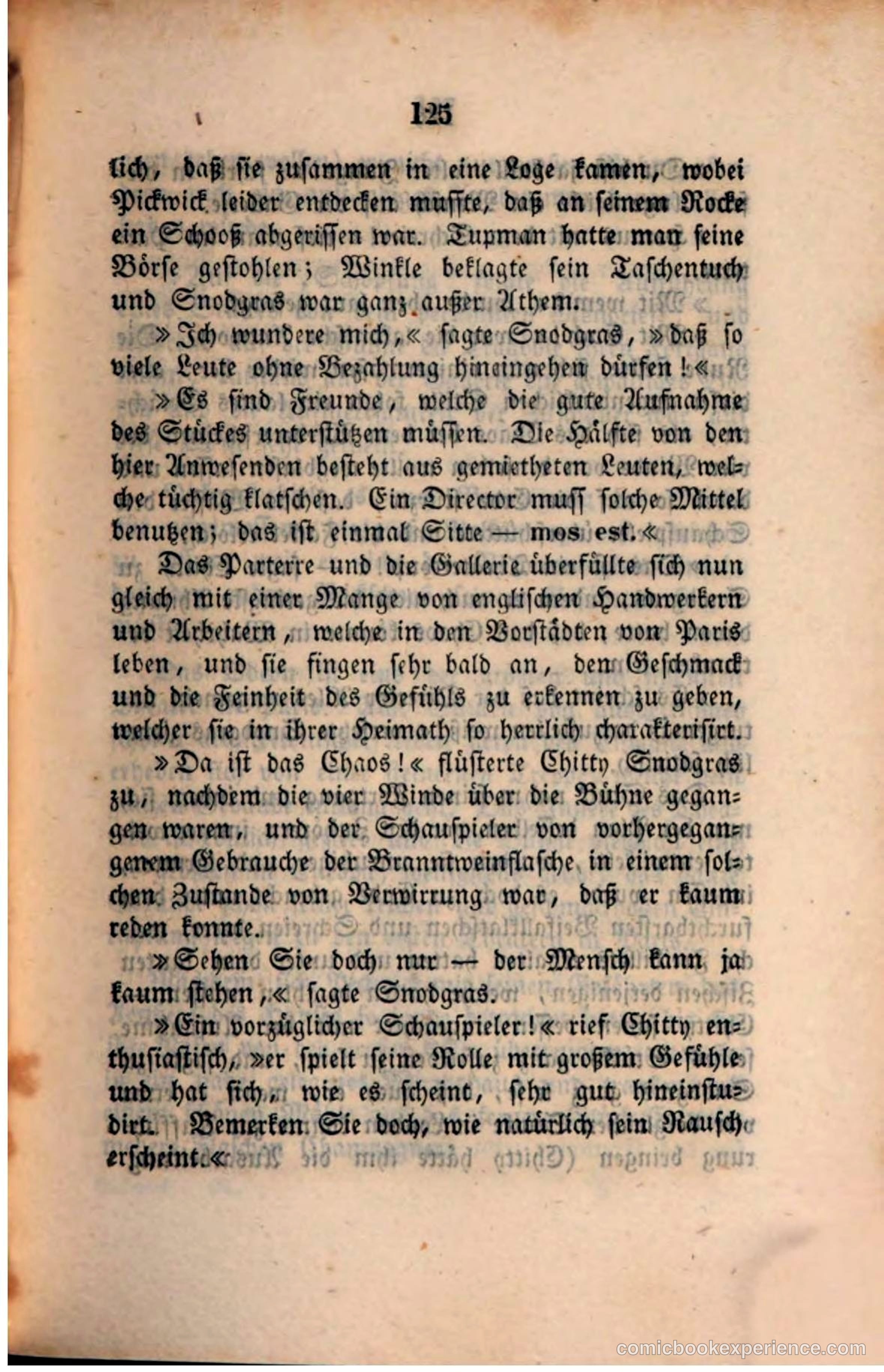 Pickwick in der Fremde (Pickwick Abroad) — page 129 of 281