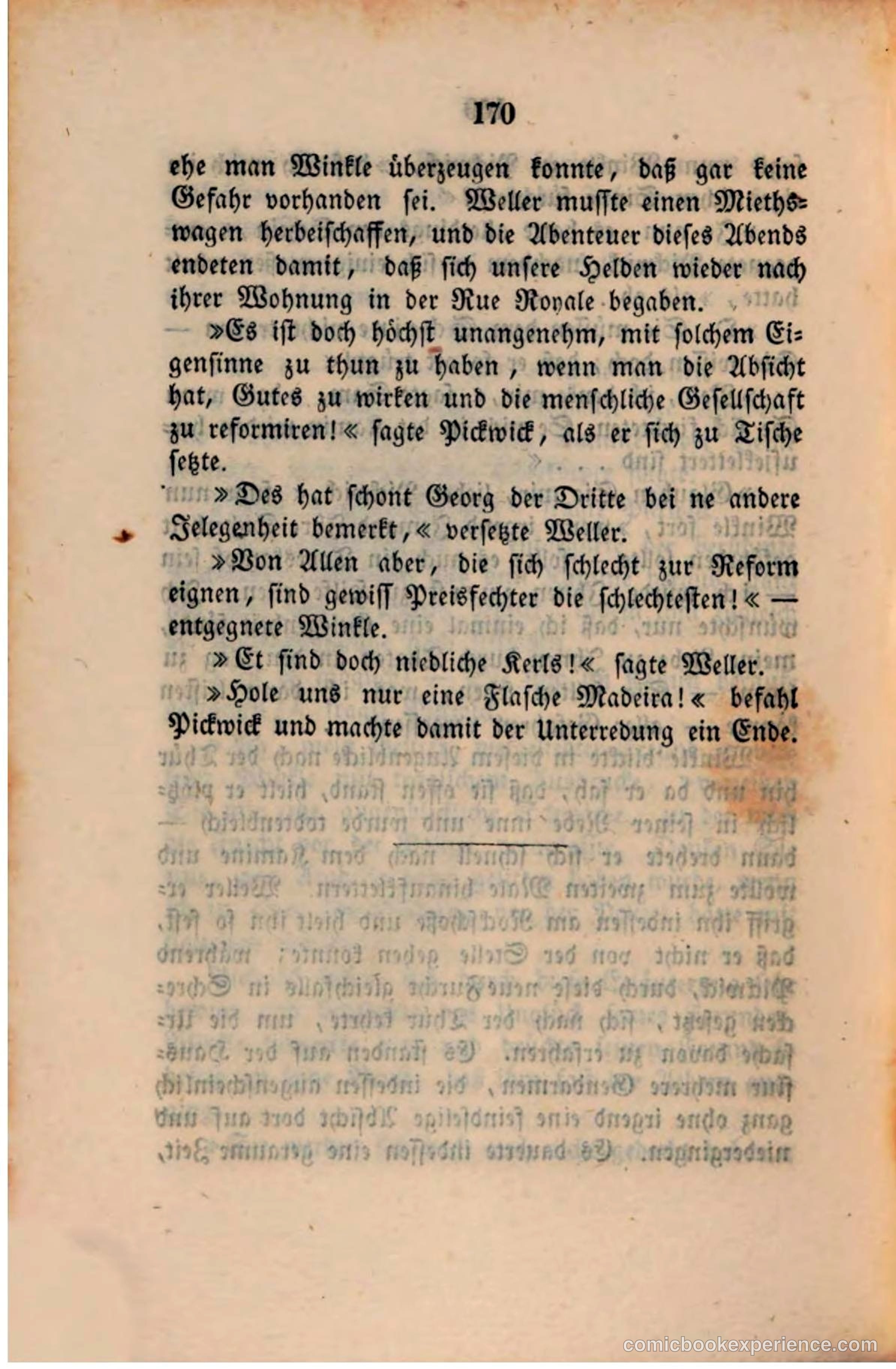 Pickwick in der Fremde (Pickwick Abroad) — page 174 of 281