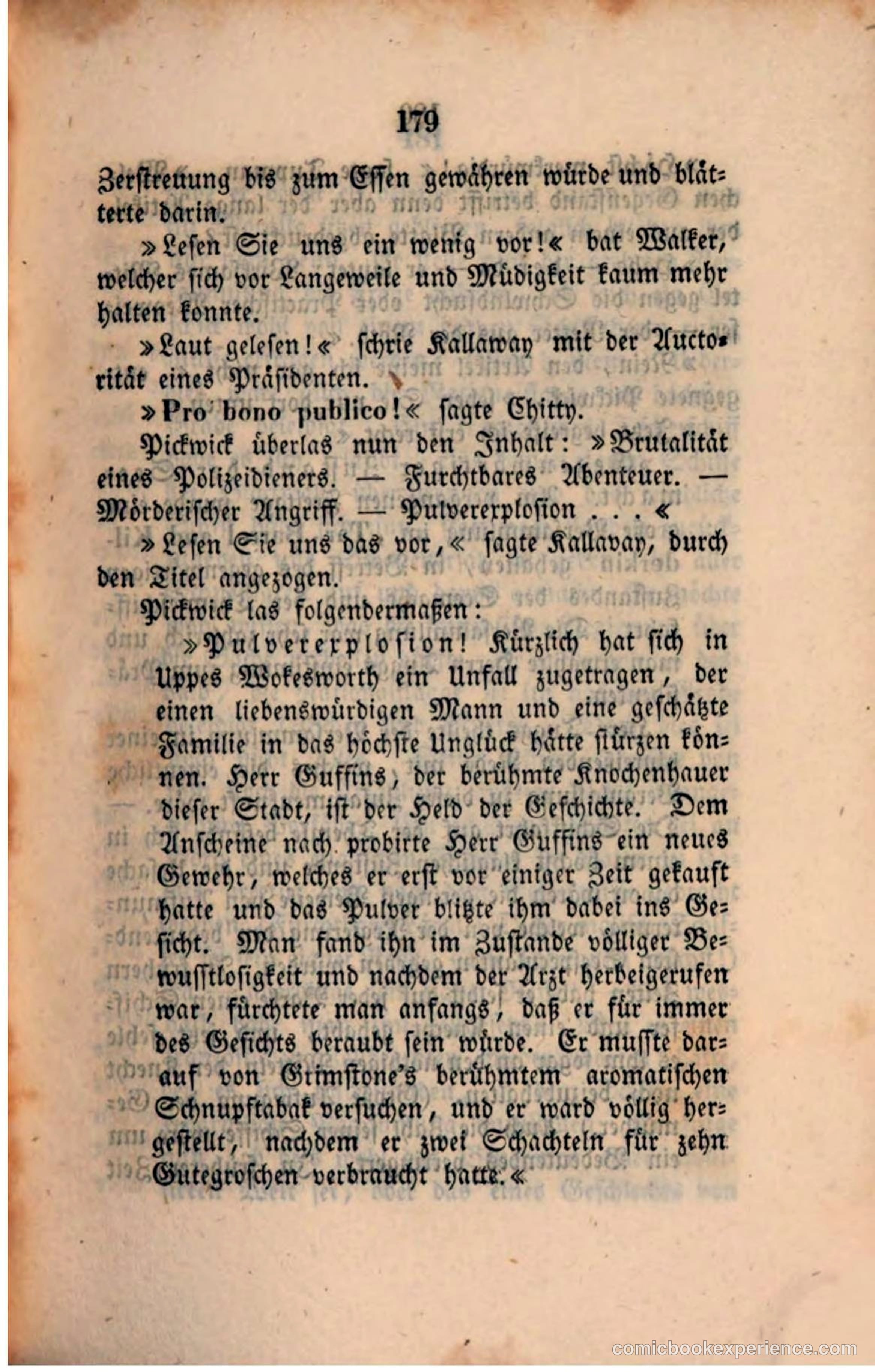 Pickwick in der Fremde (Pickwick Abroad) — page 185 of 281