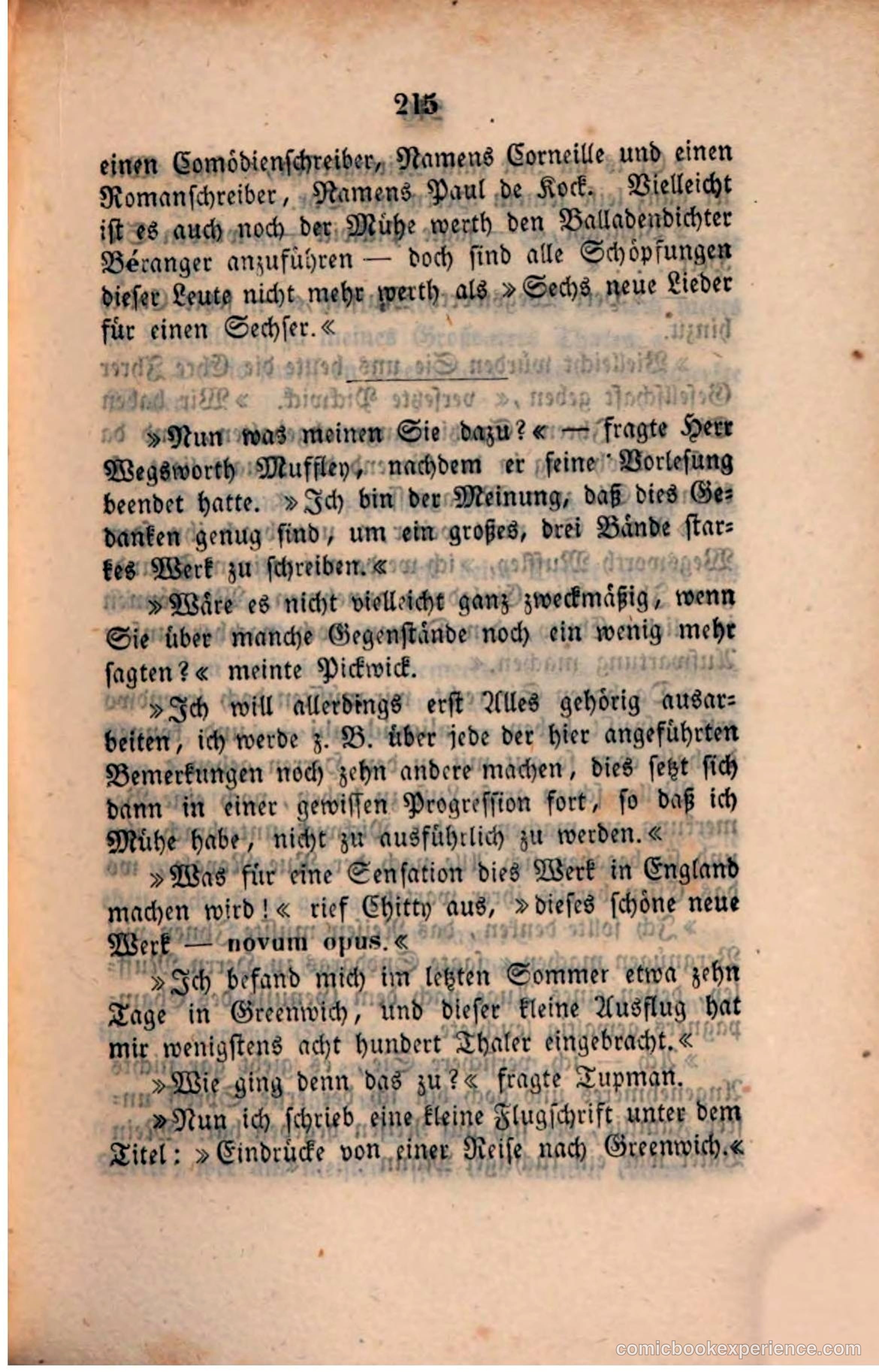 Pickwick in der Fremde (Pickwick Abroad) — page 221 of 281