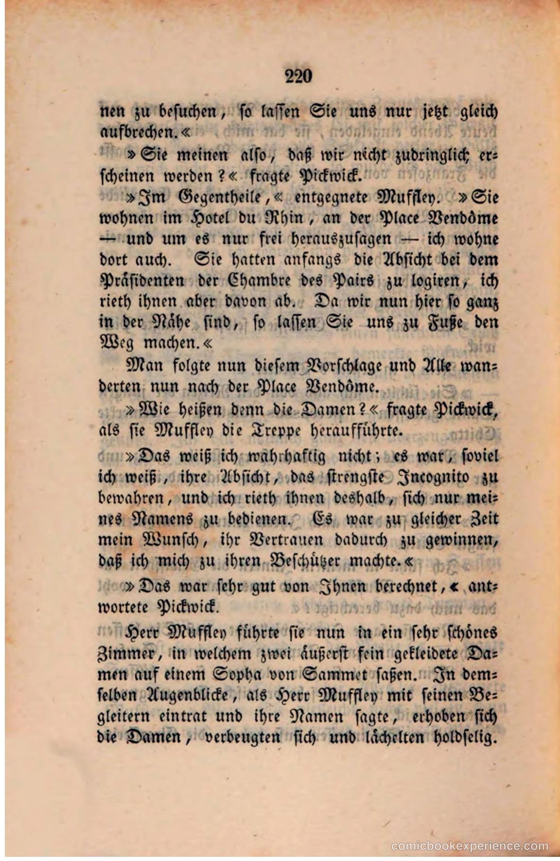 Pickwick in der Fremde (Pickwick Abroad) — page 226 of 281