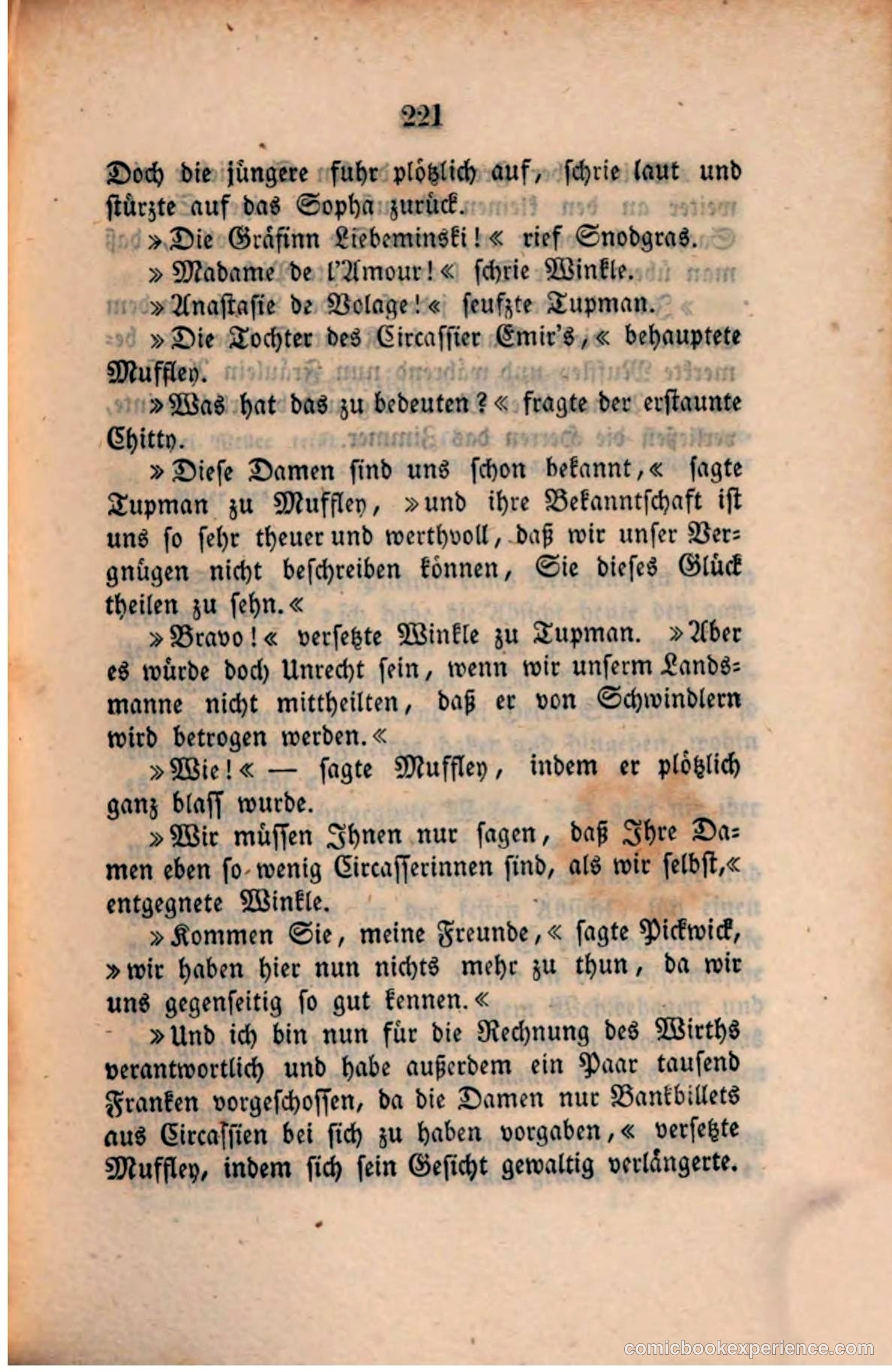 Pickwick in der Fremde (Pickwick Abroad) — page 227 of 281