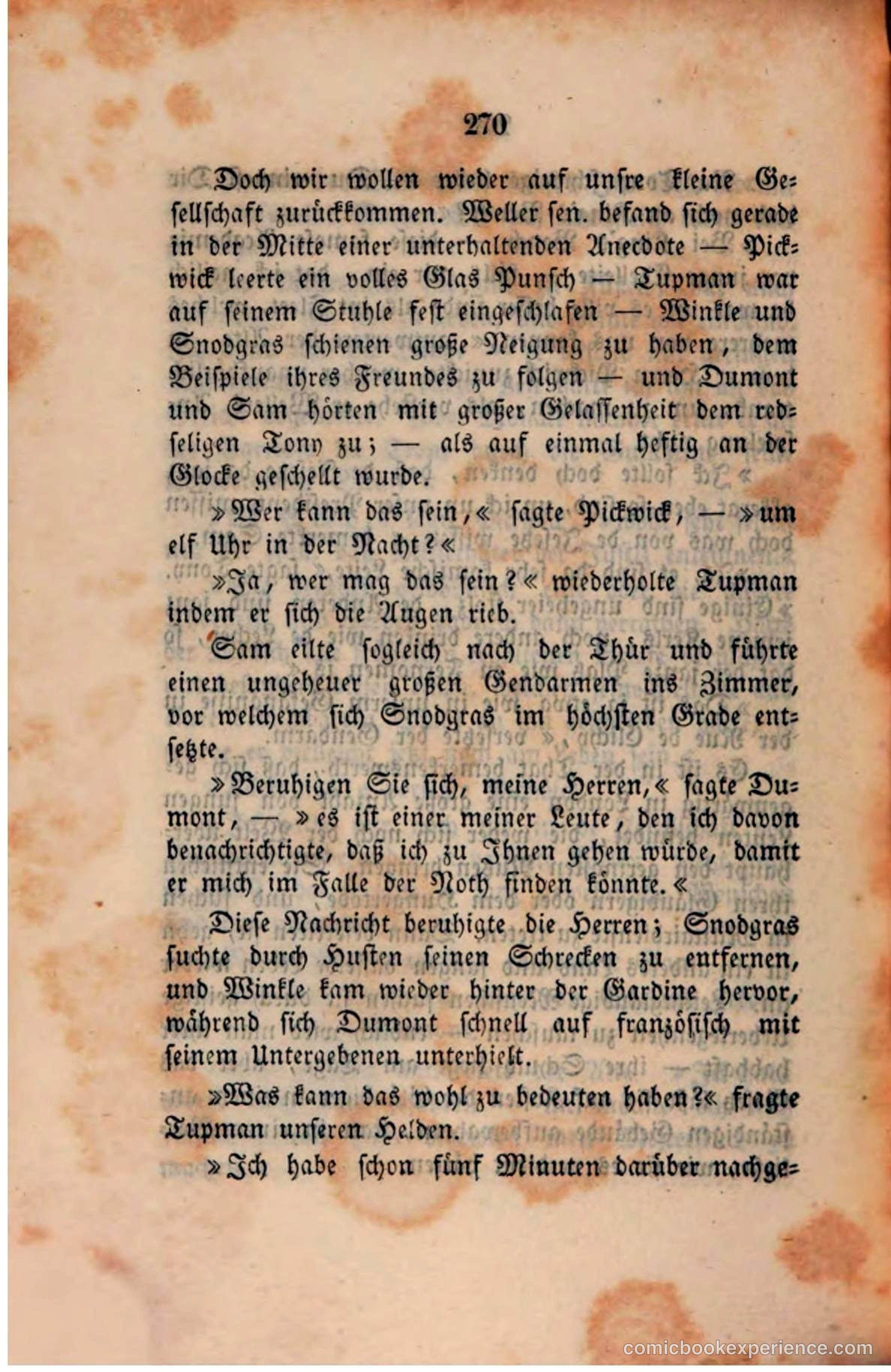 Pickwick in der Fremde (Pickwick Abroad) — page 278 of 281