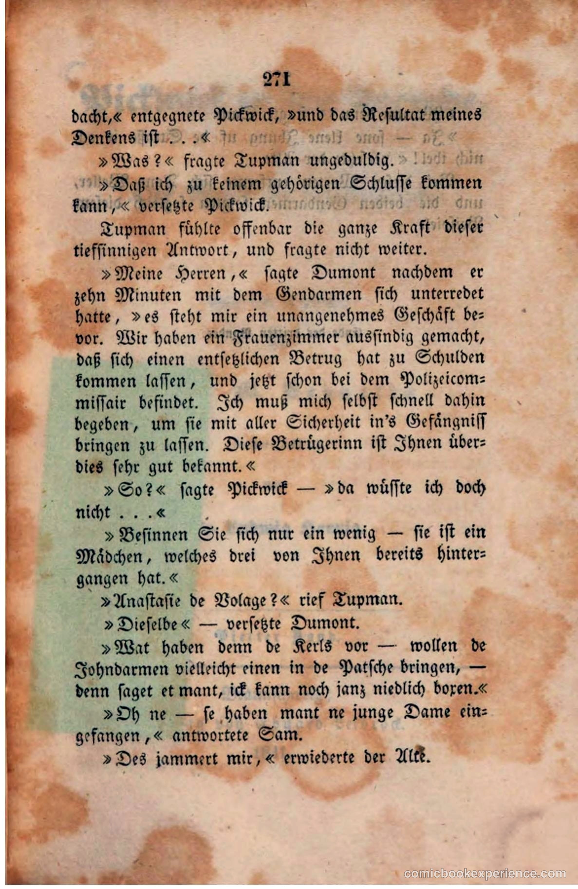 Pickwick in der Fremde (Pickwick Abroad) — page 279 of 281