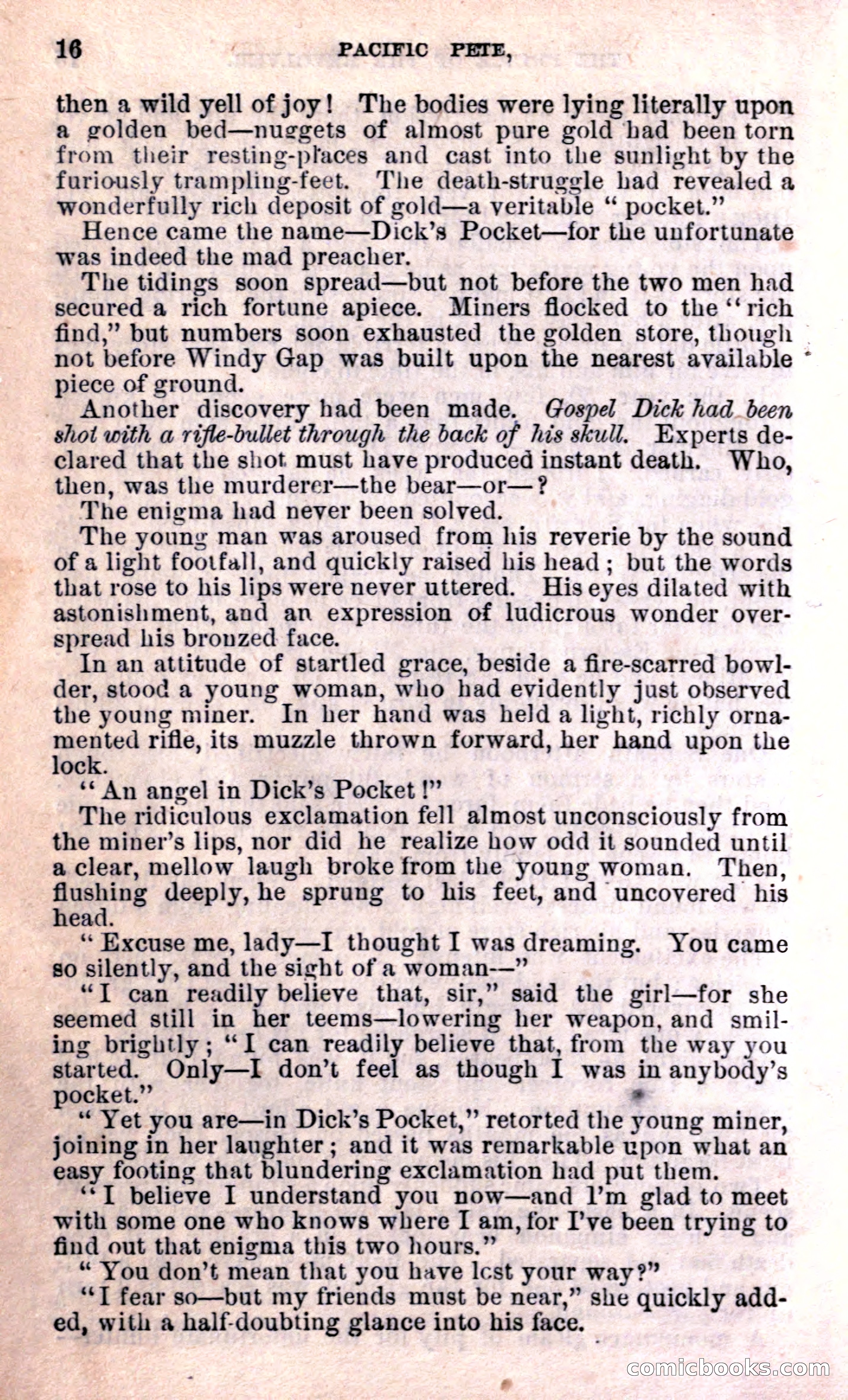 Beadle's Dime Library — page 16 of 15