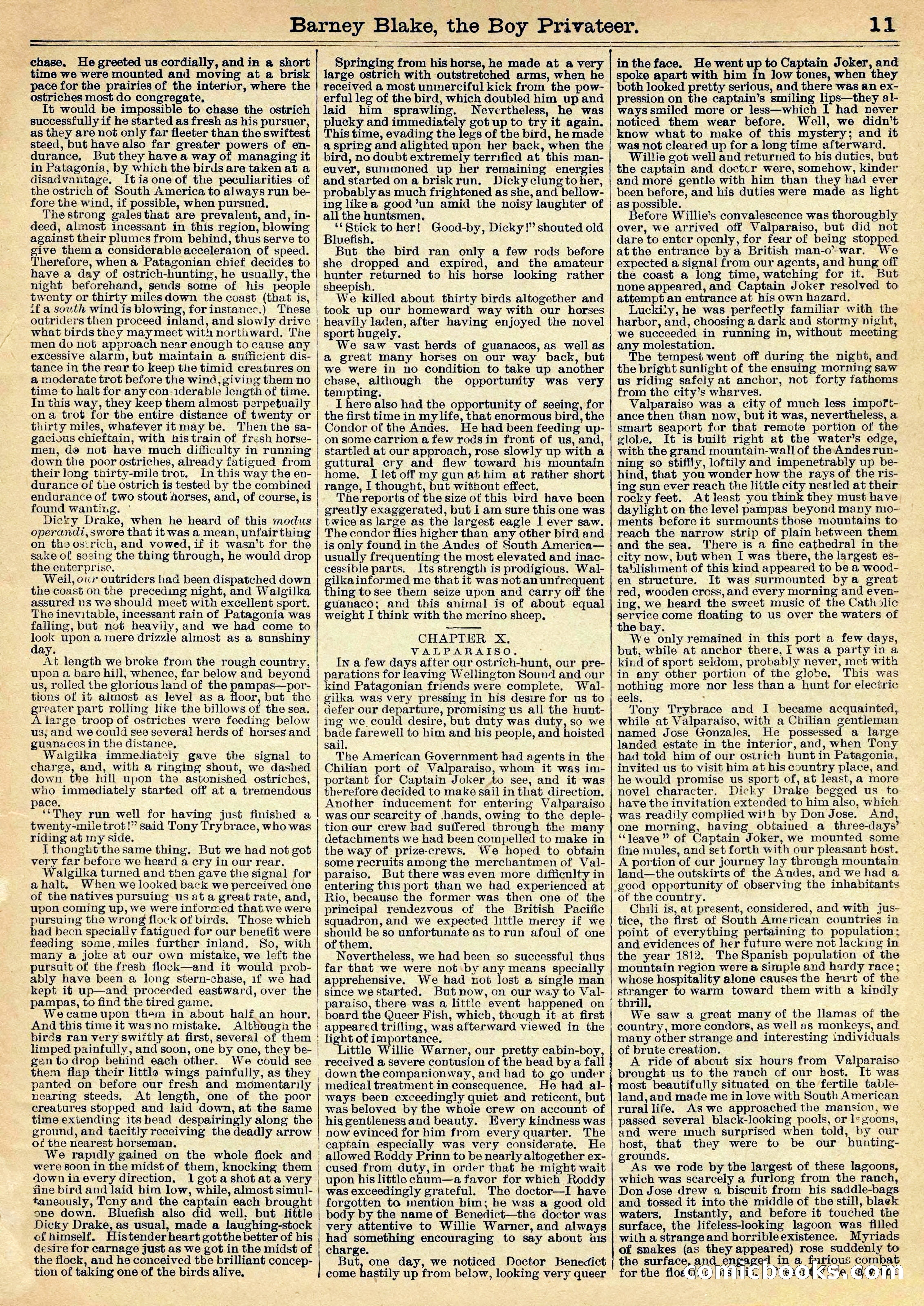 Beadle's Half Dime Library: Barney Blake, the Boy Privateer — page 11 of 16
