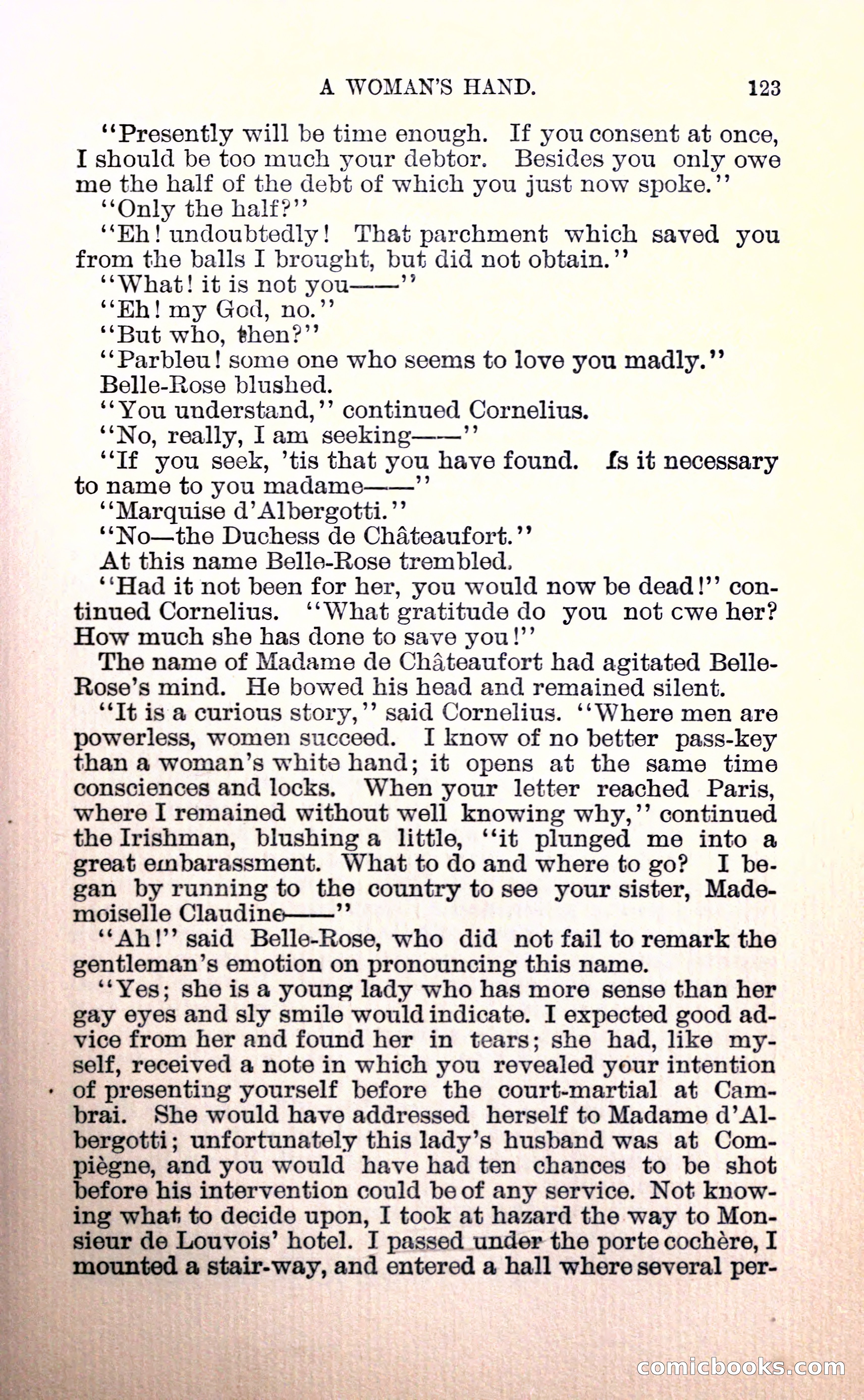 Belle Rose: A Romance of the Cloak and Sword — page 135 of 394
