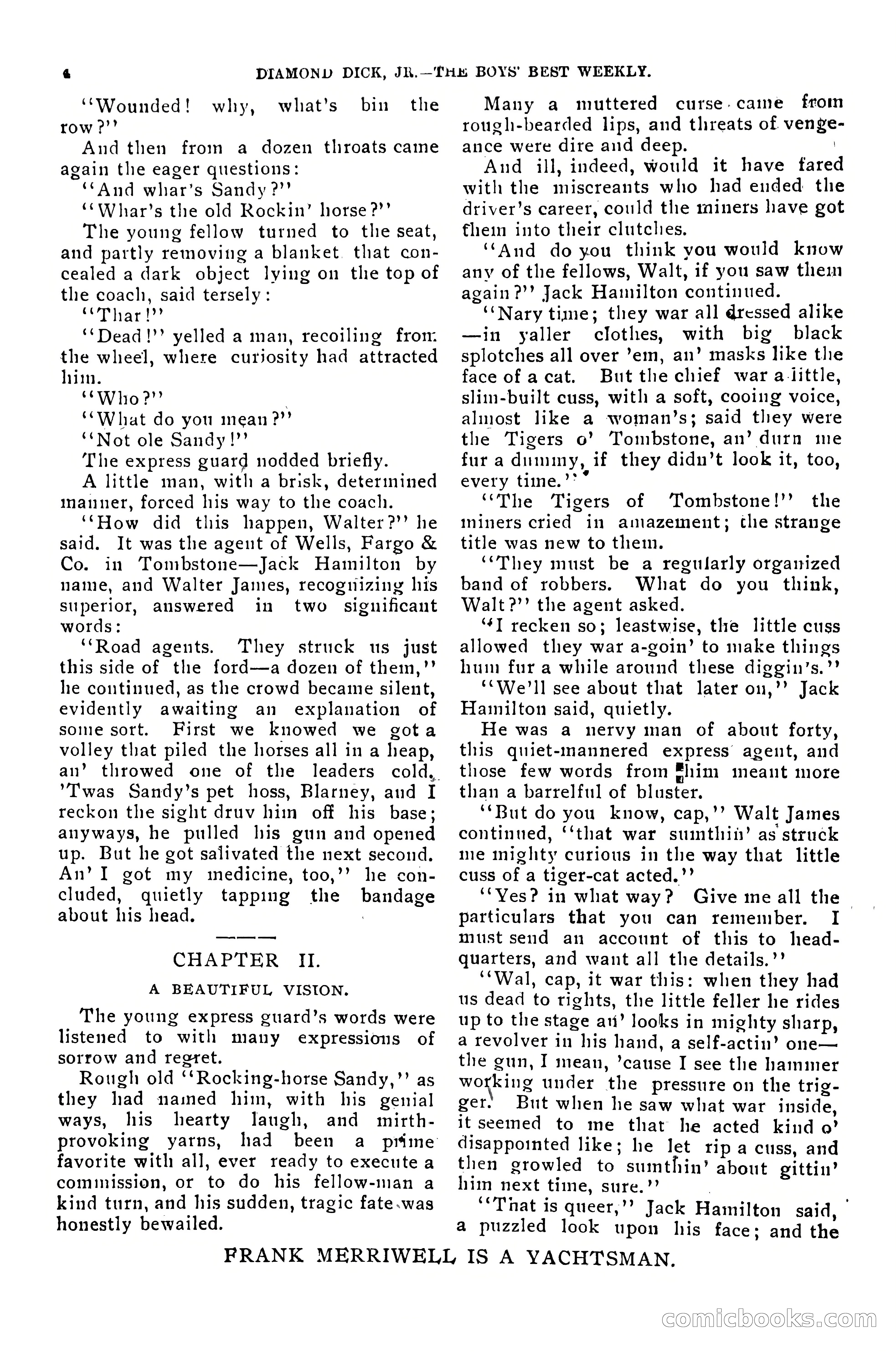 Dashing Diamond Dick, or, The Tigers of Tombstone — page 8 of 38