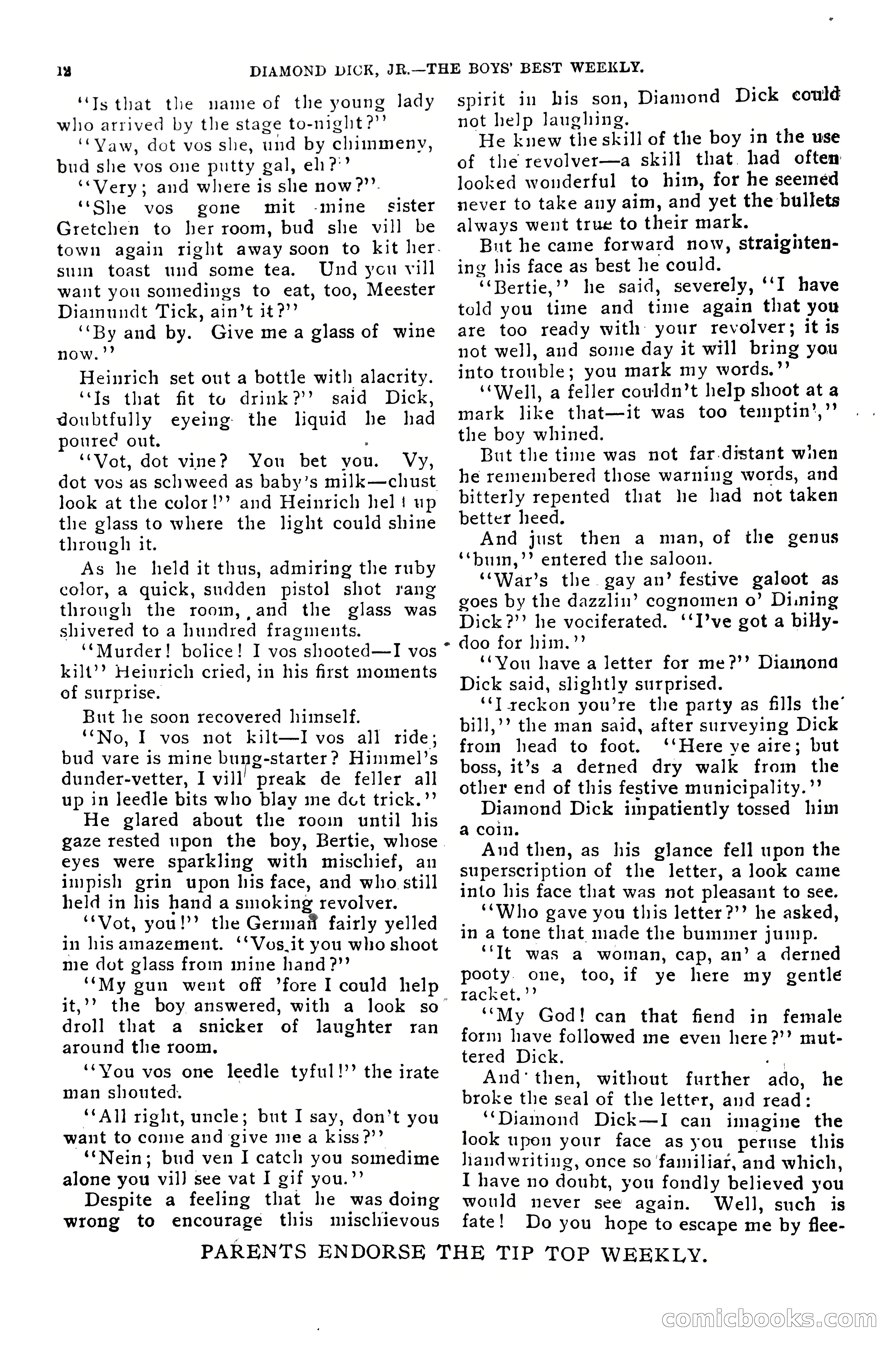 Dashing Diamond Dick, or, The Tigers of Tombstone — page 16 of 38