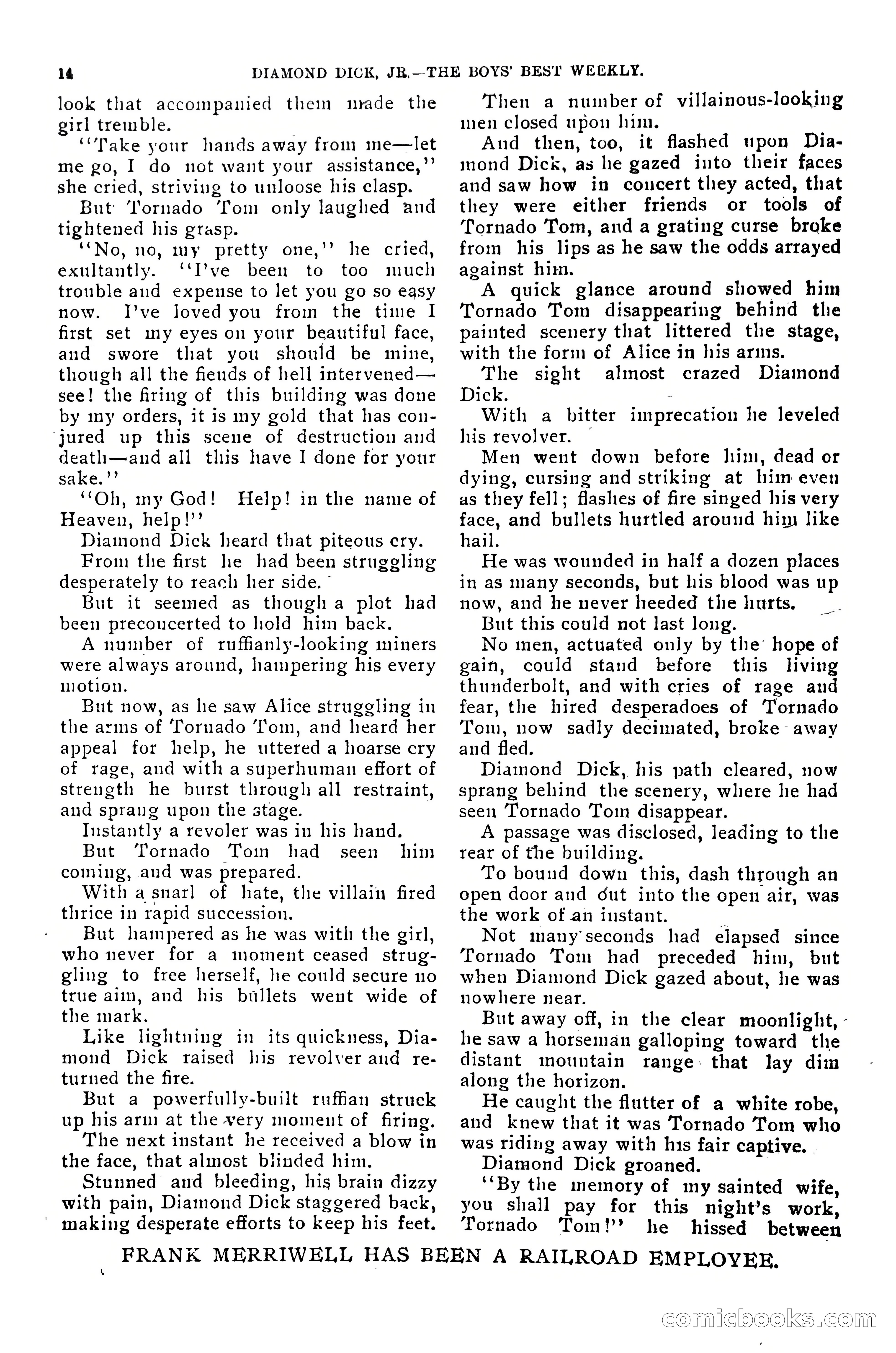 Dashing Diamond Dick, or, The Tigers of Tombstone — page 18 of 38