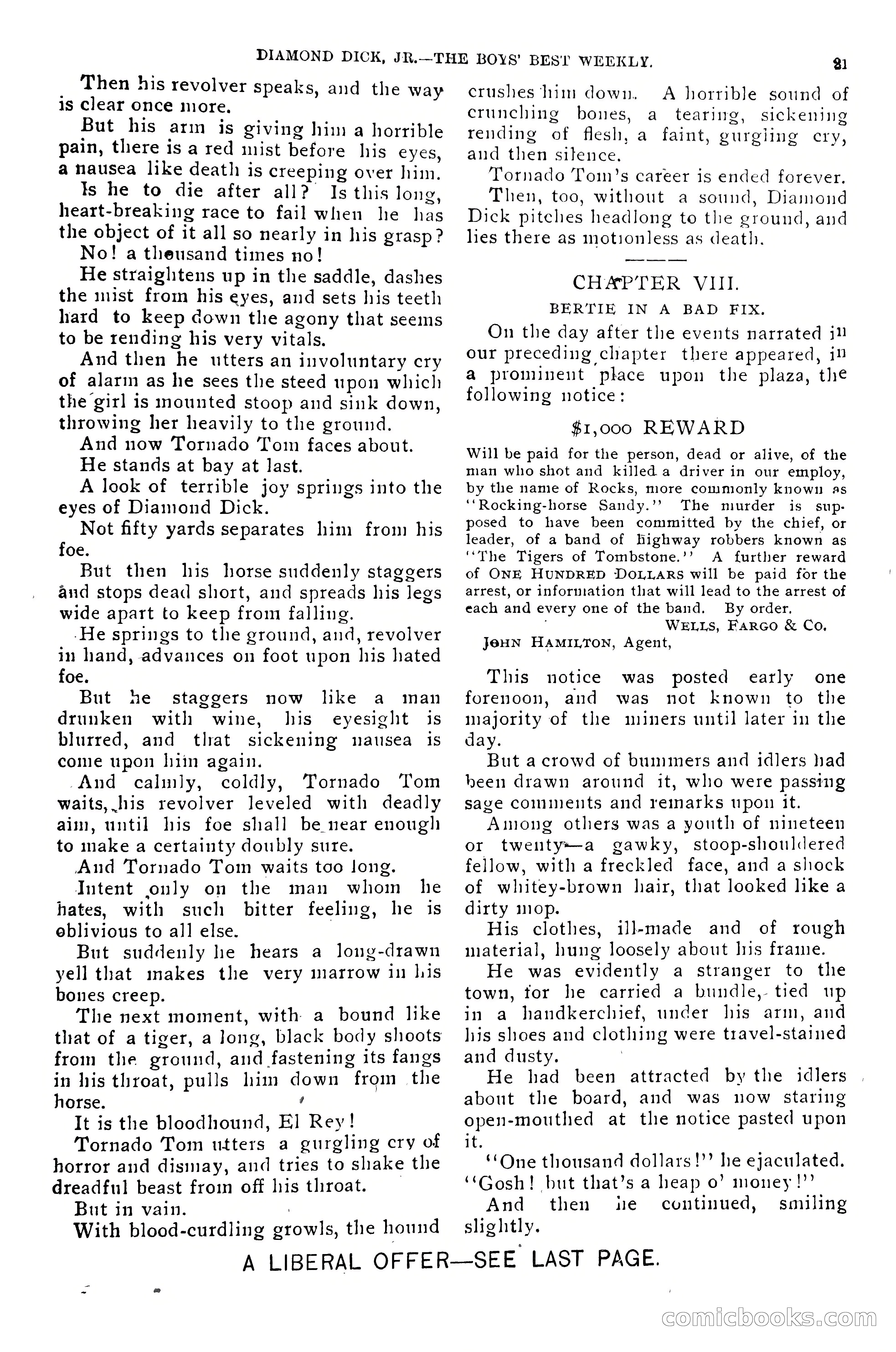 Dashing Diamond Dick, or, The Tigers of Tombstone — page 25 of 38