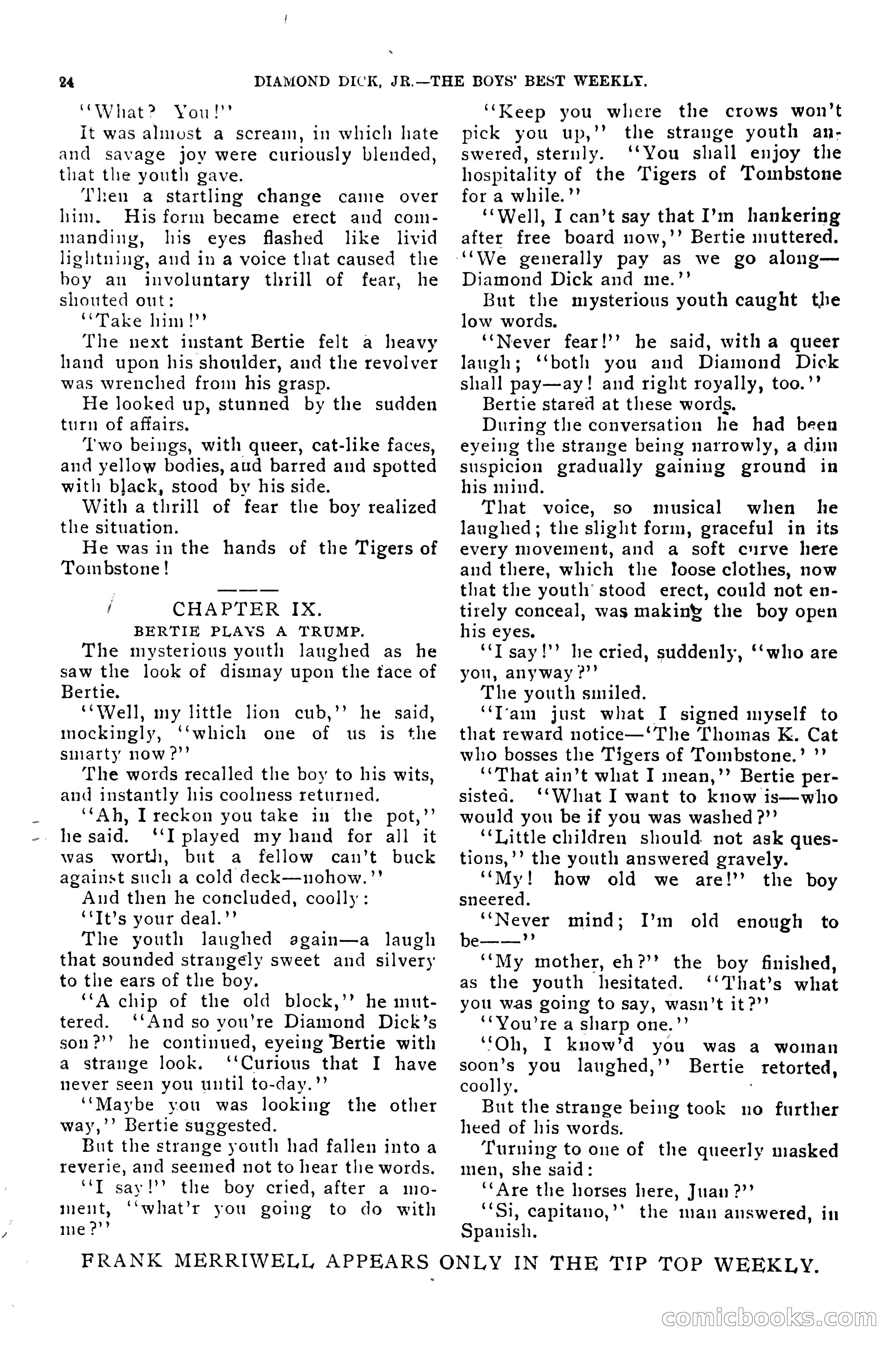 Dashing Diamond Dick, or, The Tigers of Tombstone — page 28 of 38