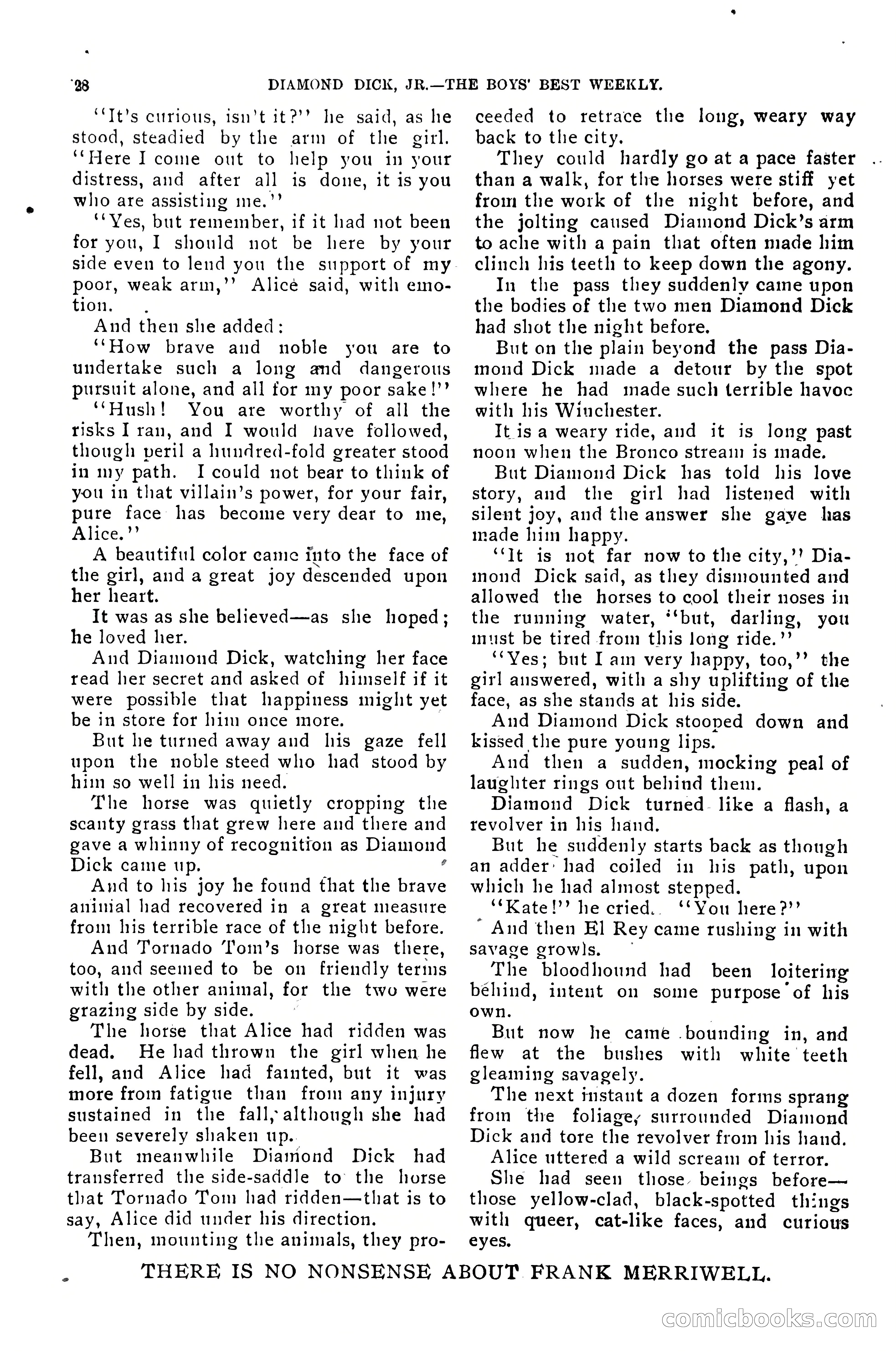 Dashing Diamond Dick, or, The Tigers of Tombstone — page 32 of 38